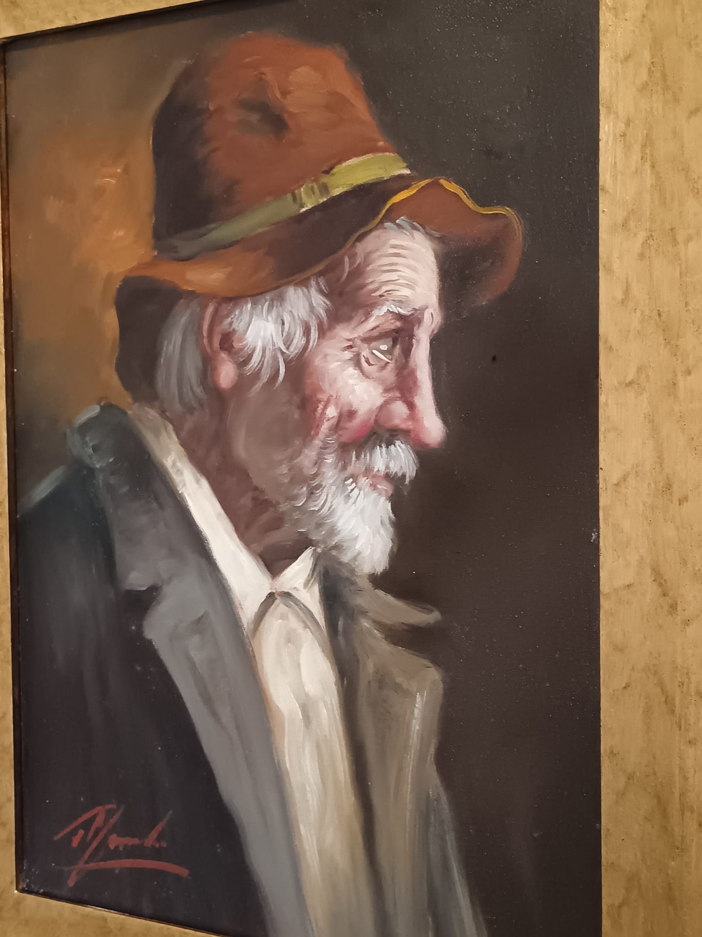 Tristano Marchi (Cava Dei Tirreni 1948)- dipinto olio su tela