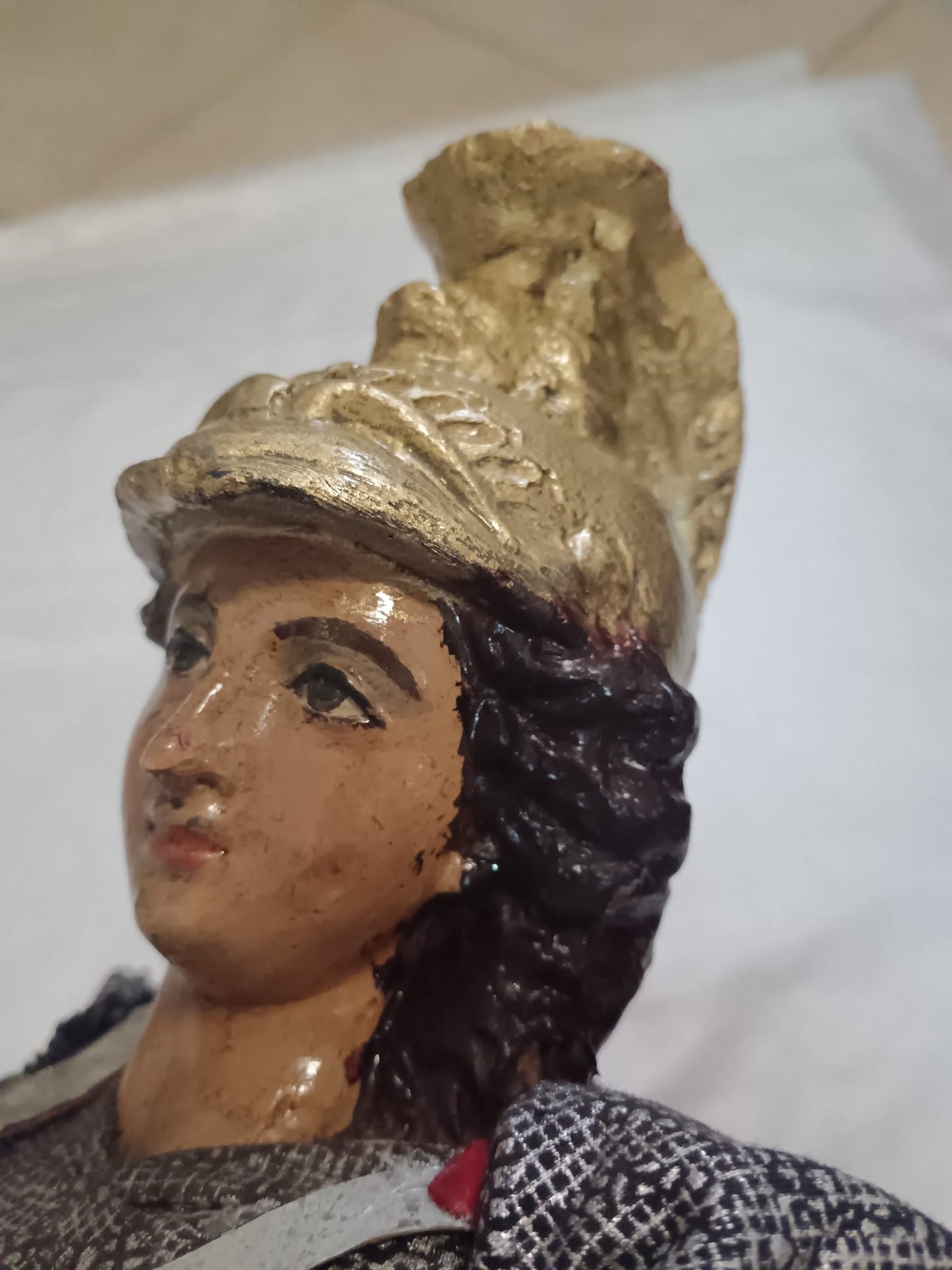 Scultura in terracotta ( San Michele Arcangelo)- epoca XX secolo