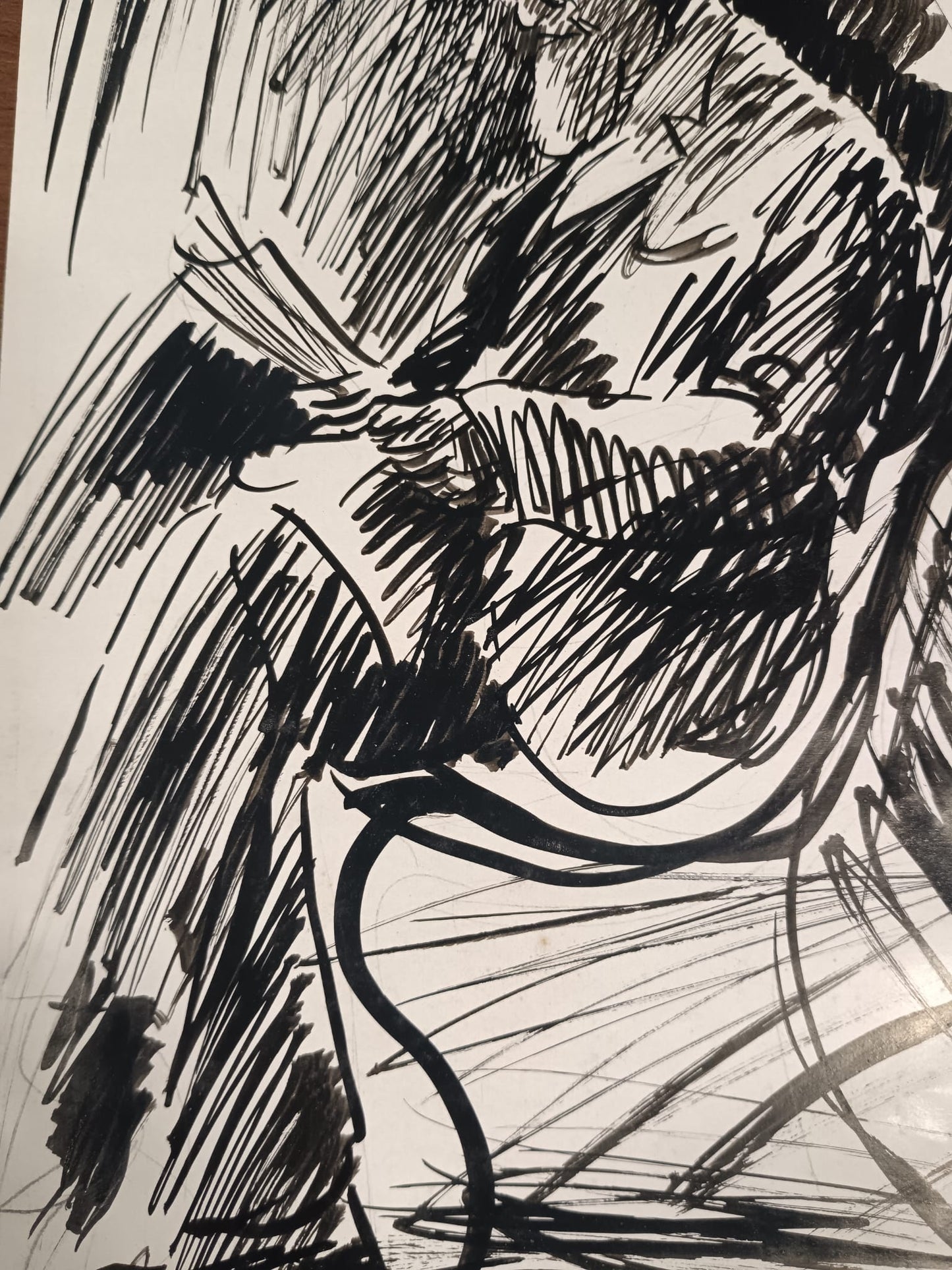 Antonio Asturi (Vico Equense , Napoli 1904-1986)- dipinto acrilico su carta