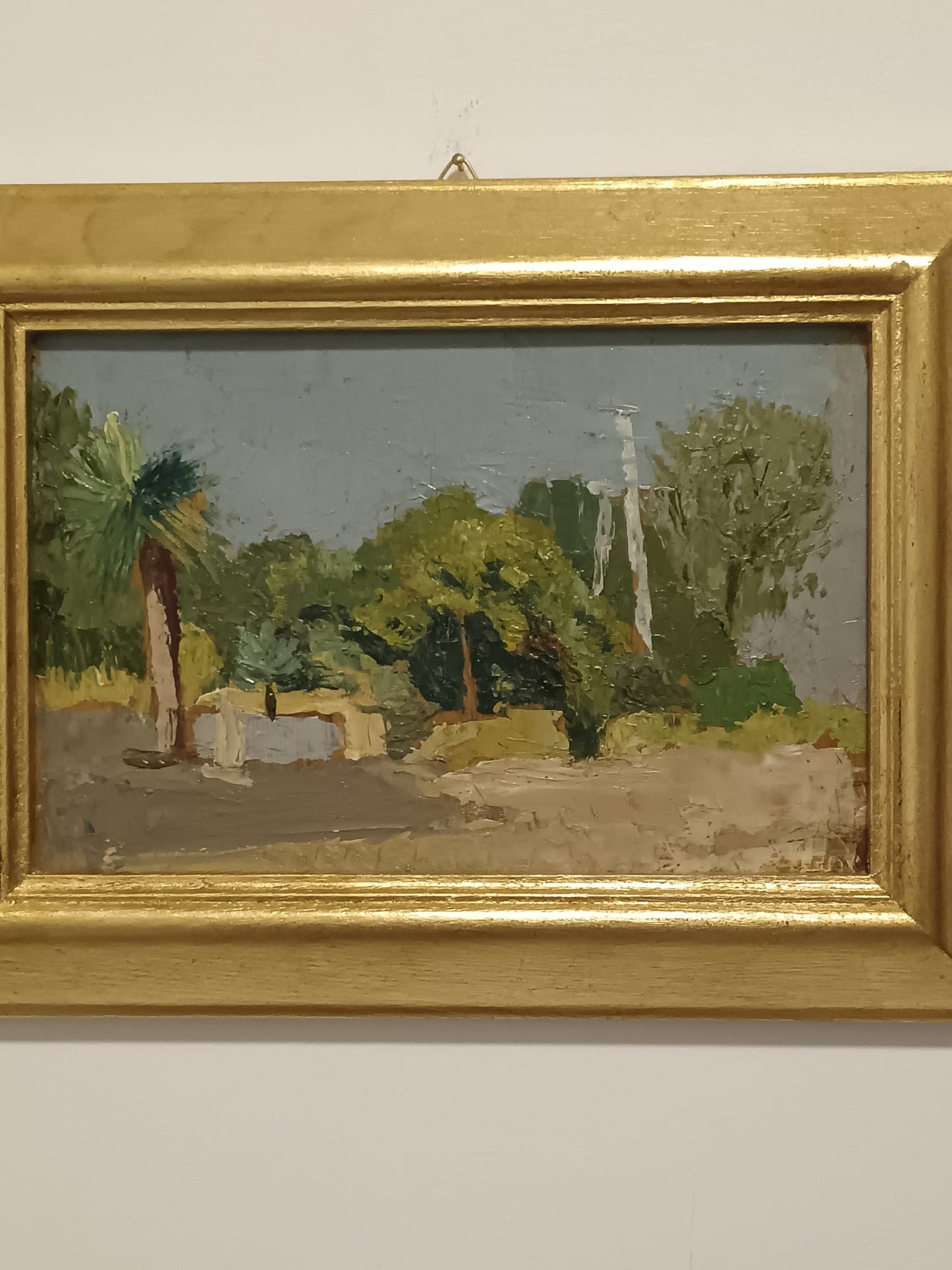 Armando Spadini (Firenze 1883-Roma 1925)- antico dipinto olio su legno