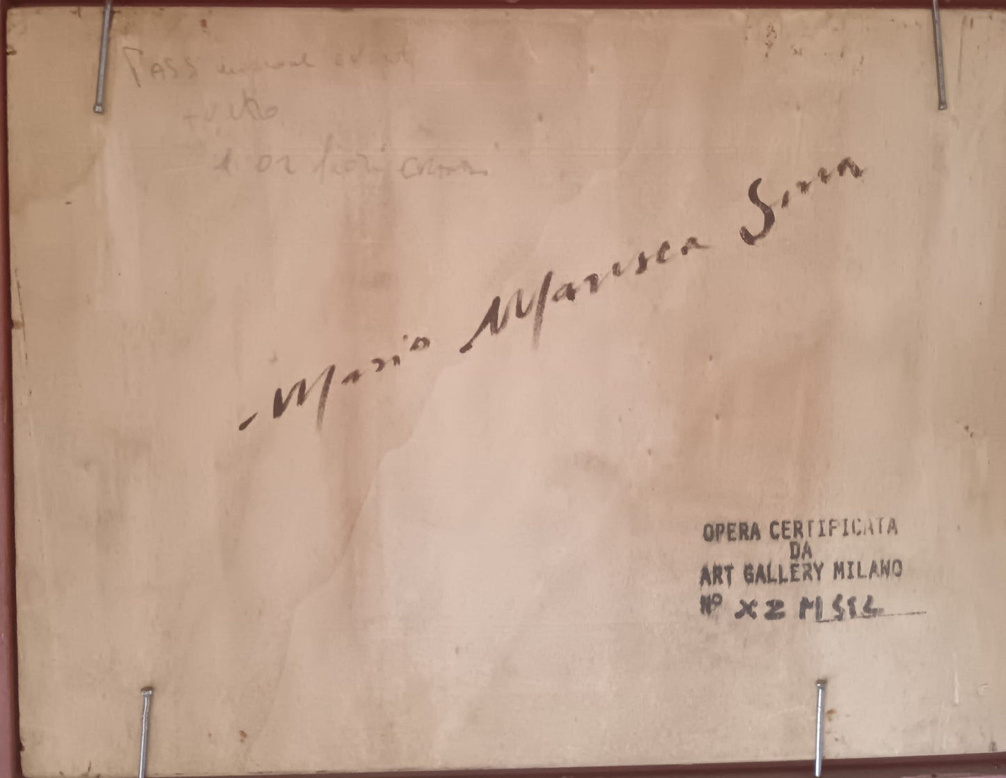 Mario Maresca Serra ( Napoli 1912-1991)- dipinto olio su legno epoca XX secolo