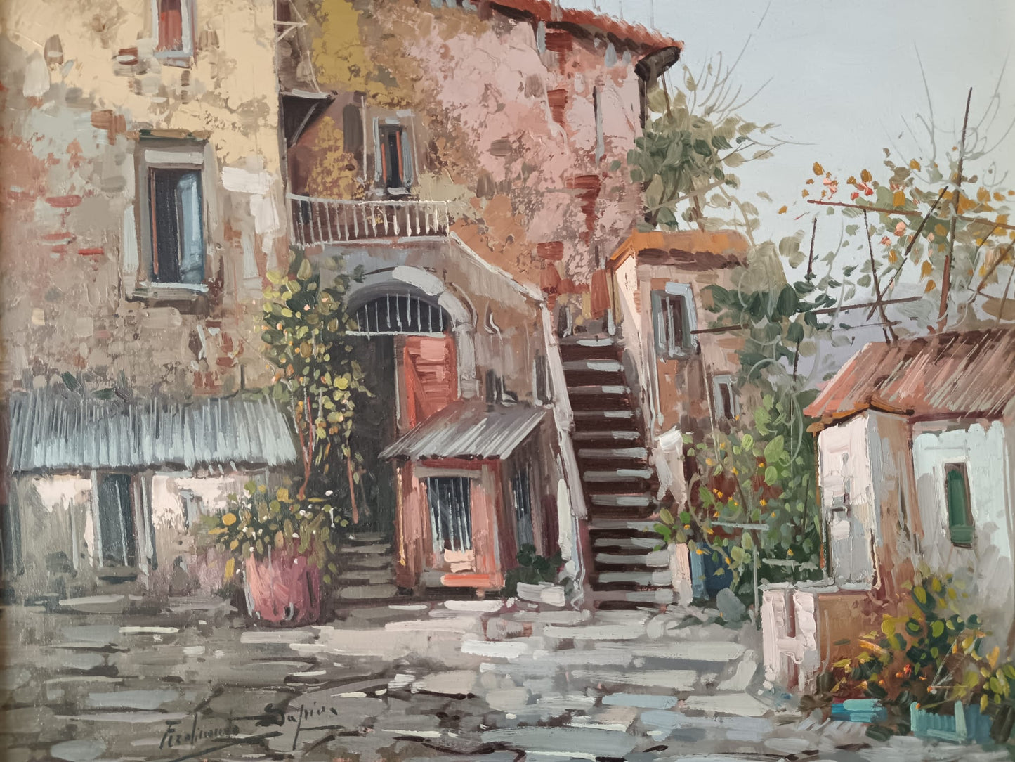 Ferdinando Sapio (Napoli 1955)- dipinto olio su tela