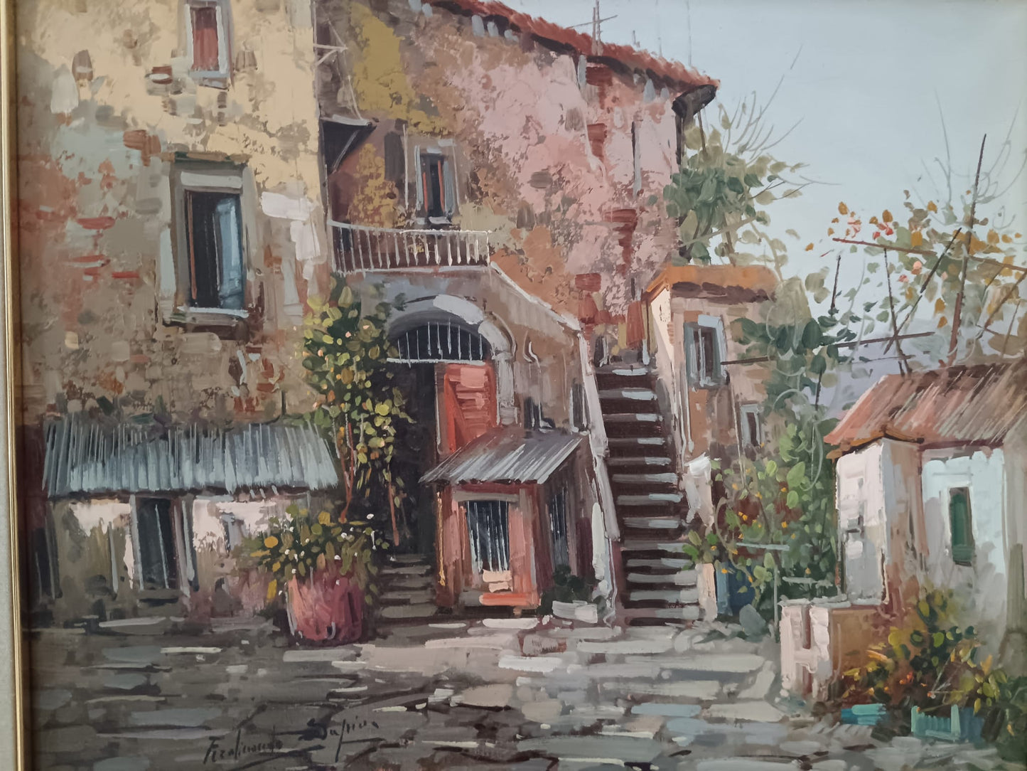 Ferdinando Sapio ( 1955) dipinto olio su tela- epoca XX secolo
