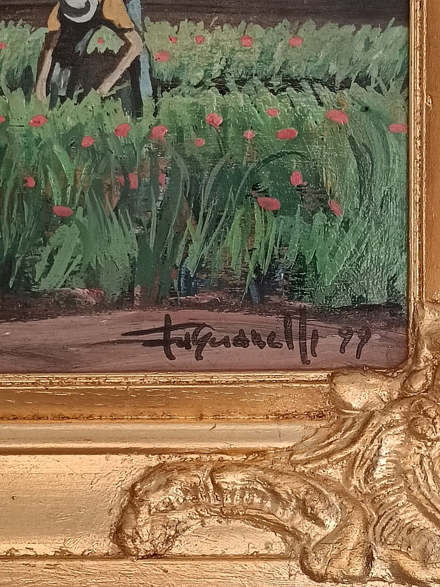 Fascianelli Domenico (XX Secolo)- dipinto olio su legno