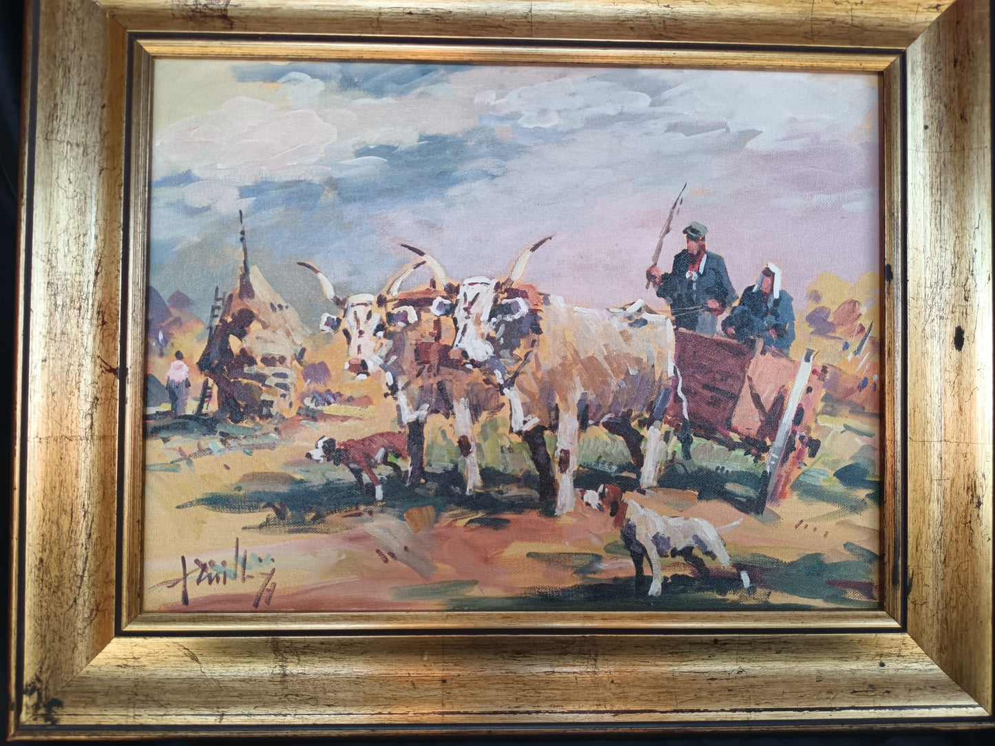 Mario Rombolini ( Livorno 1935-2014) dipinto olio su pannello