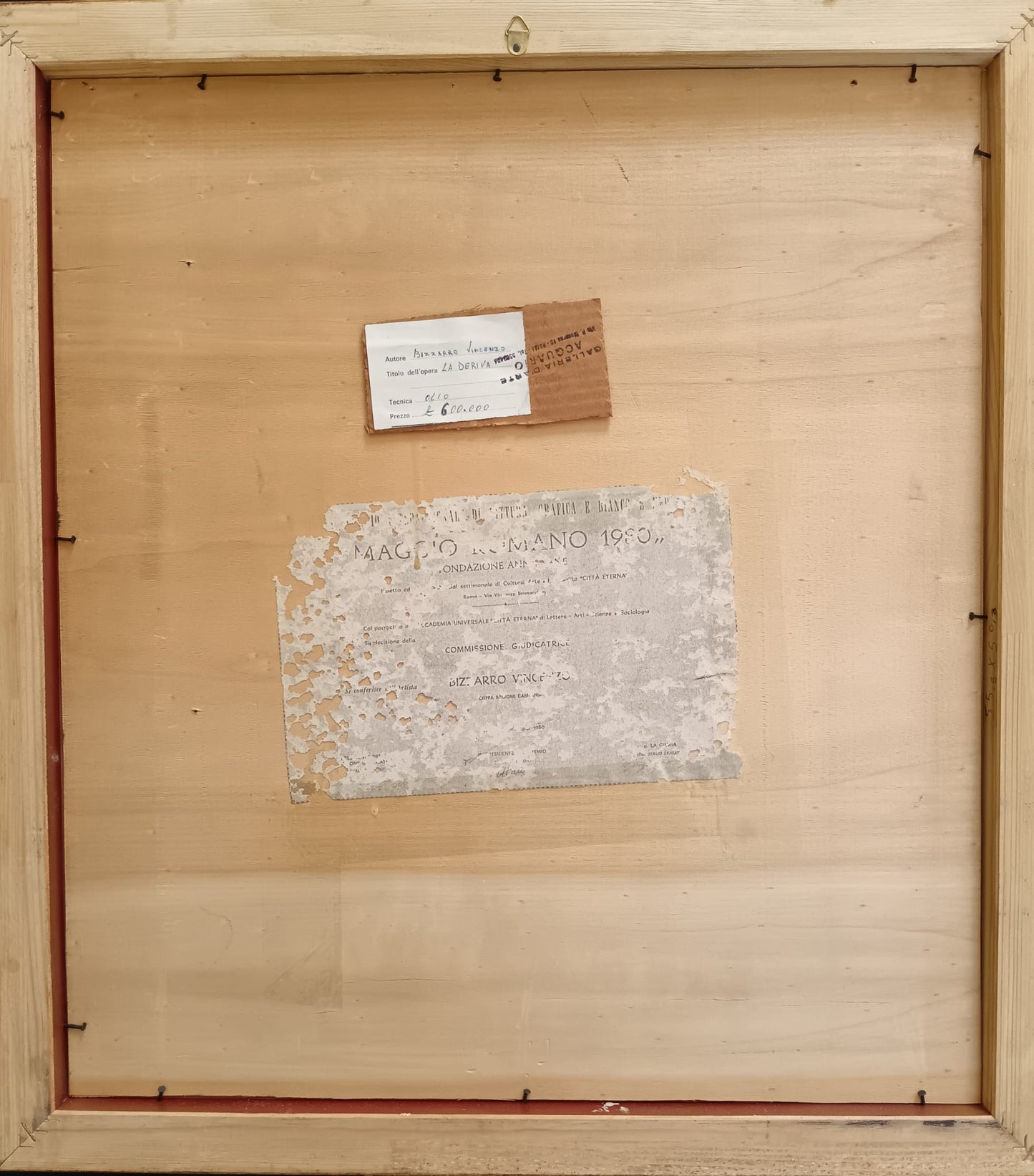 Vincenzo Bizzarro (XX Secolo)- La Deriva, dipinto olio su legno