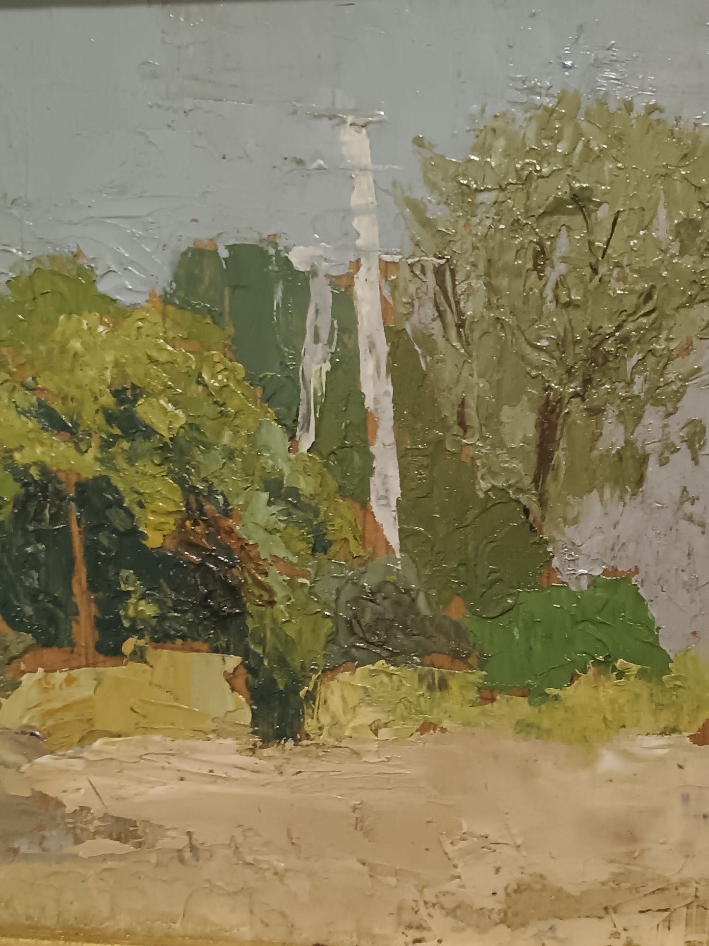 Armando Spadini (Firenze 1883-Roma 1925)- antico dipinto olio su legno