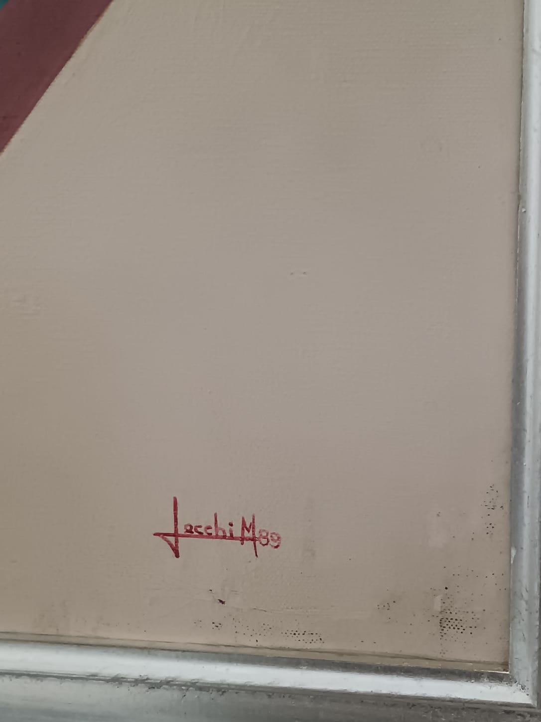 Marino Lecchi (1944)- Dipinto olio su tela (seconda metà del novecento)