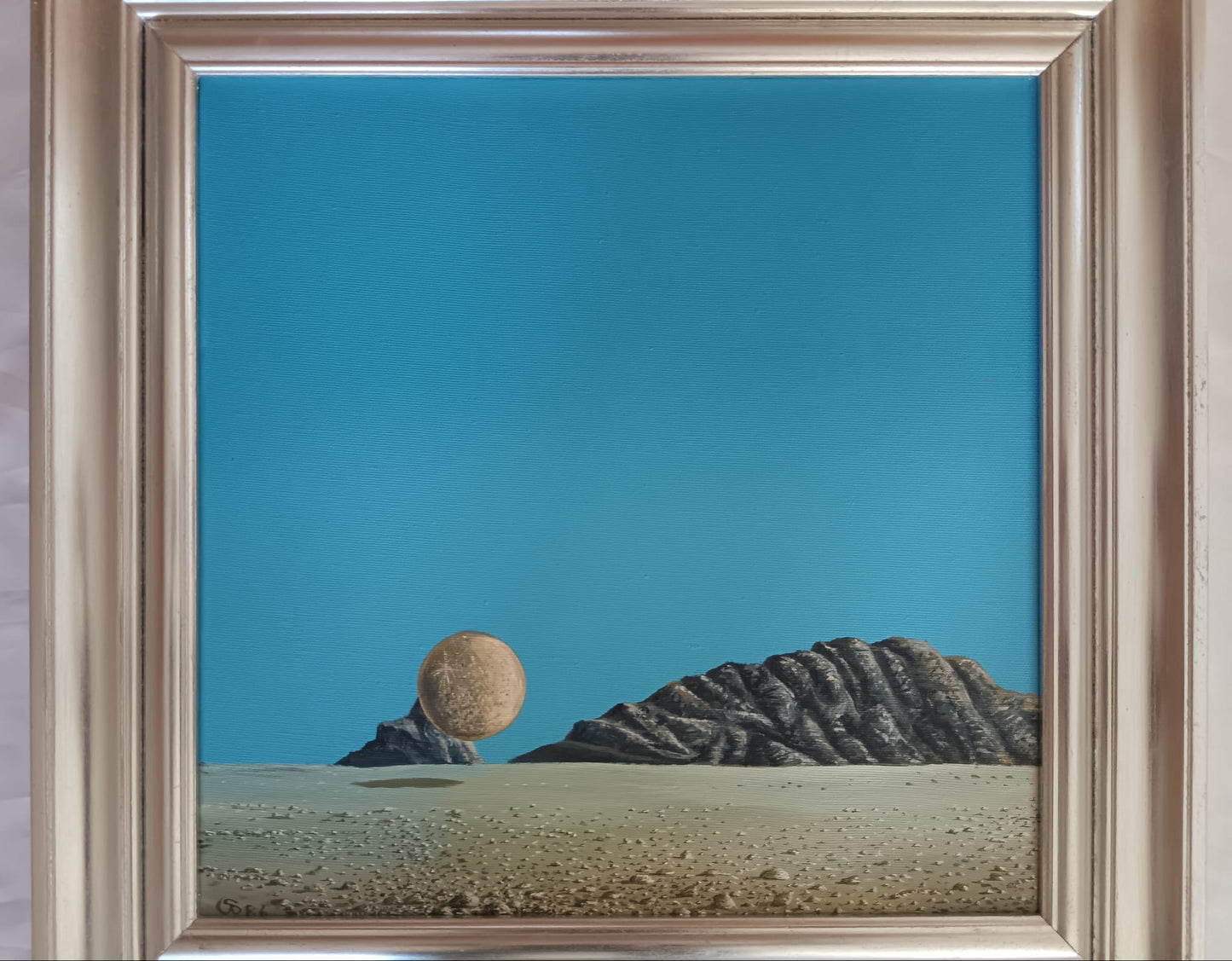 Paesaggio Surrealista (XX Secolo)- dipinto acrilico su tela