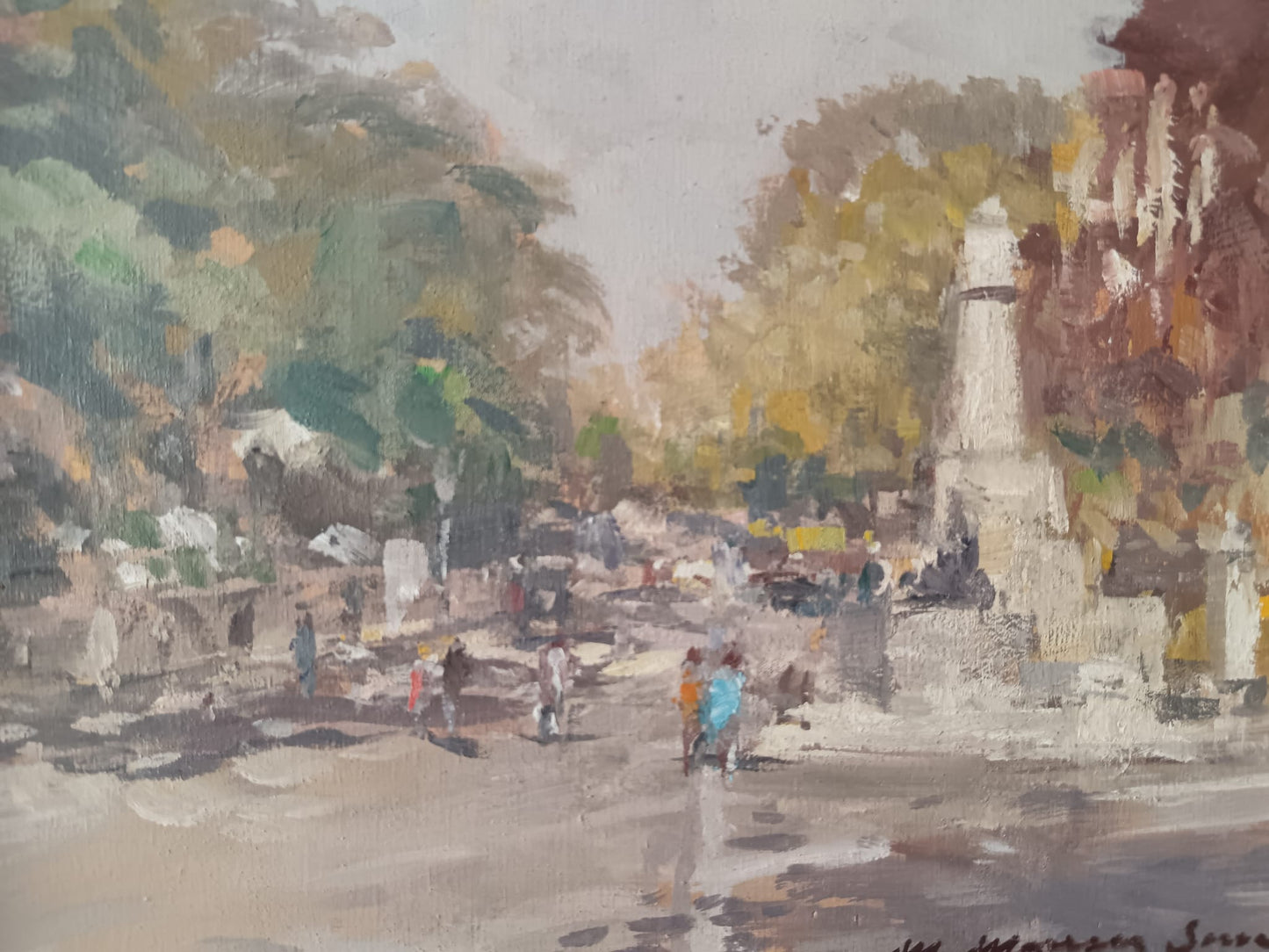 Mario Maresca Serra (Napoli 1911-1991)- dipinto olio su legno