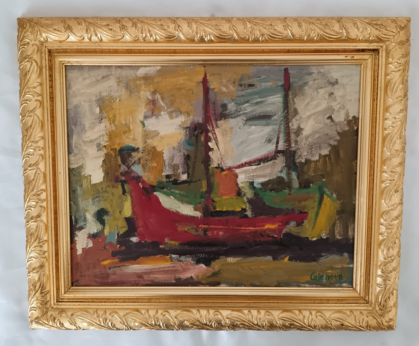Giuseppe Casanova (1937 Vasto)- dipinto olio su tela