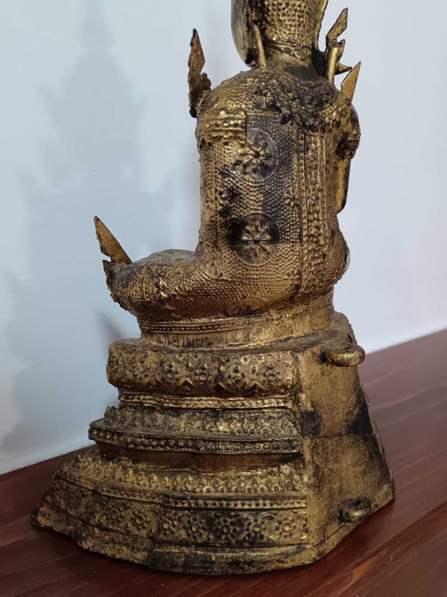 Statua in bronzo Bhudda in stile Rattanakosin- epoca XIX/ XX secolo