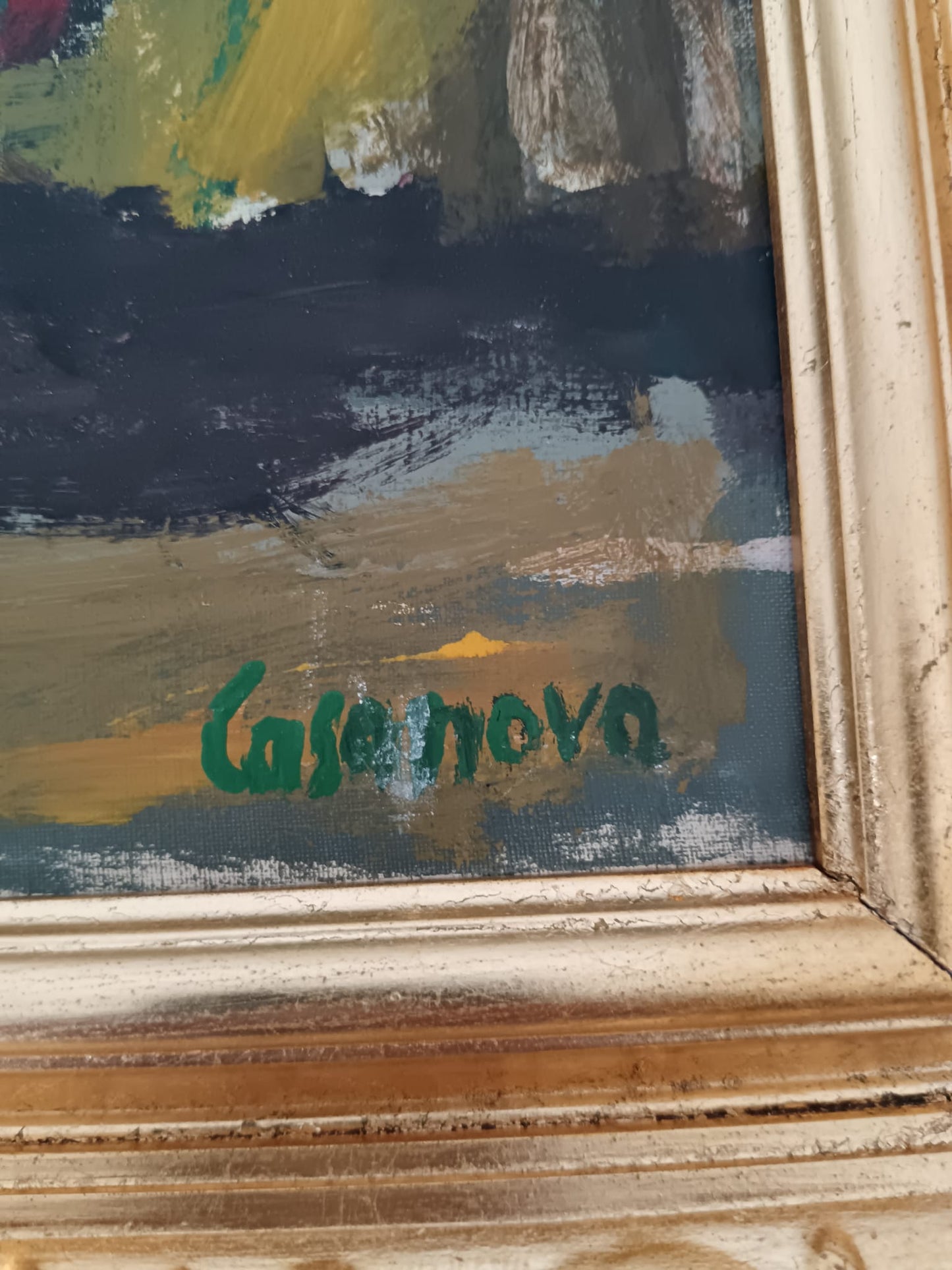 Giuseppe Casanova (1937 Vasto)- dipinto olio su tela