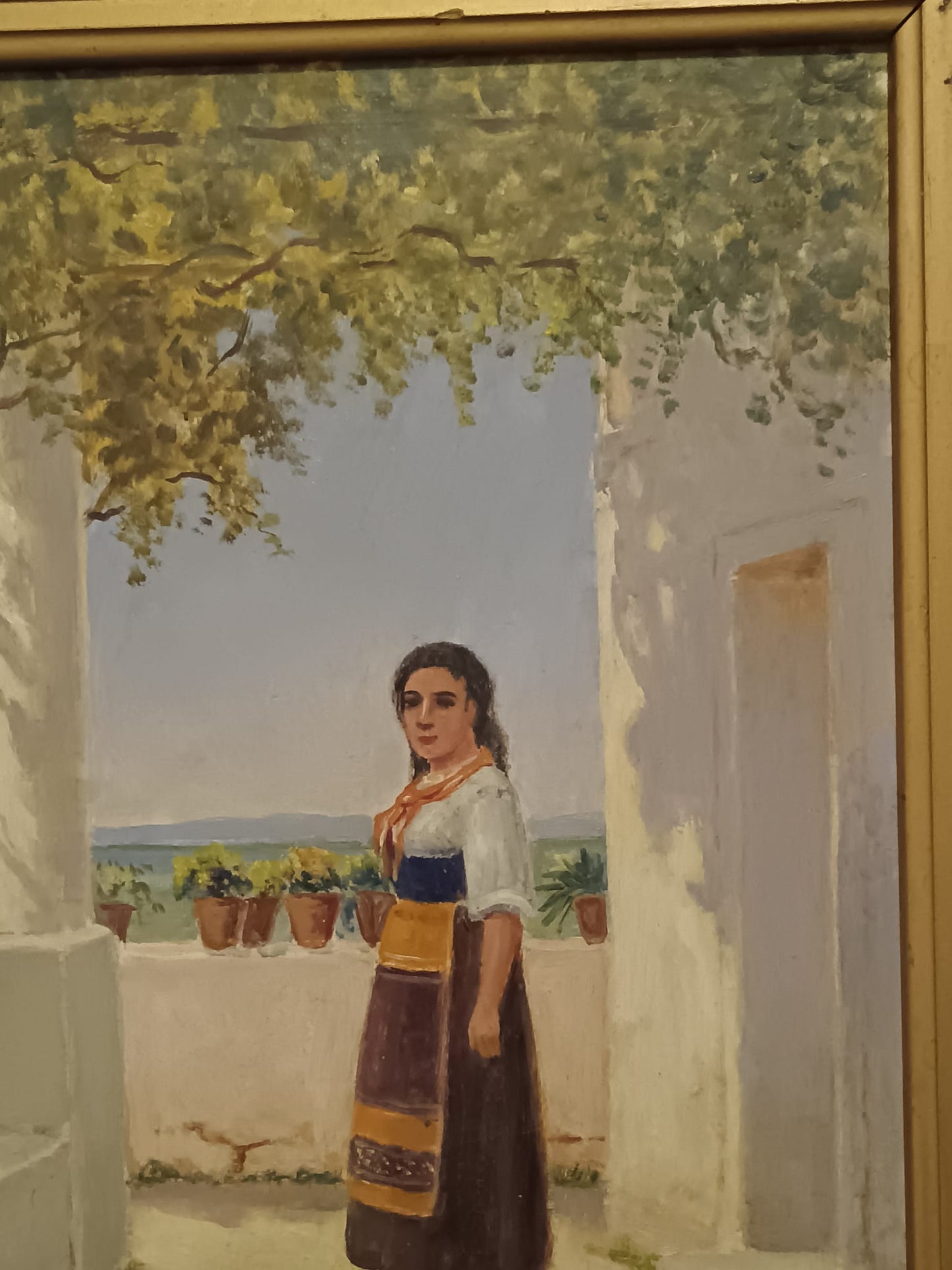 Carlo Jacobsen (1884-1960)- pittore scenografo
Dipinto olio su tela (prima metà del novecento)