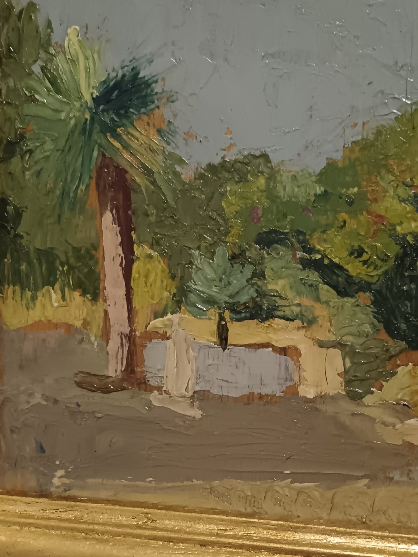 Armando Spadini (Firenze 1883-Roma 1925)- antico dipinto olio su legno