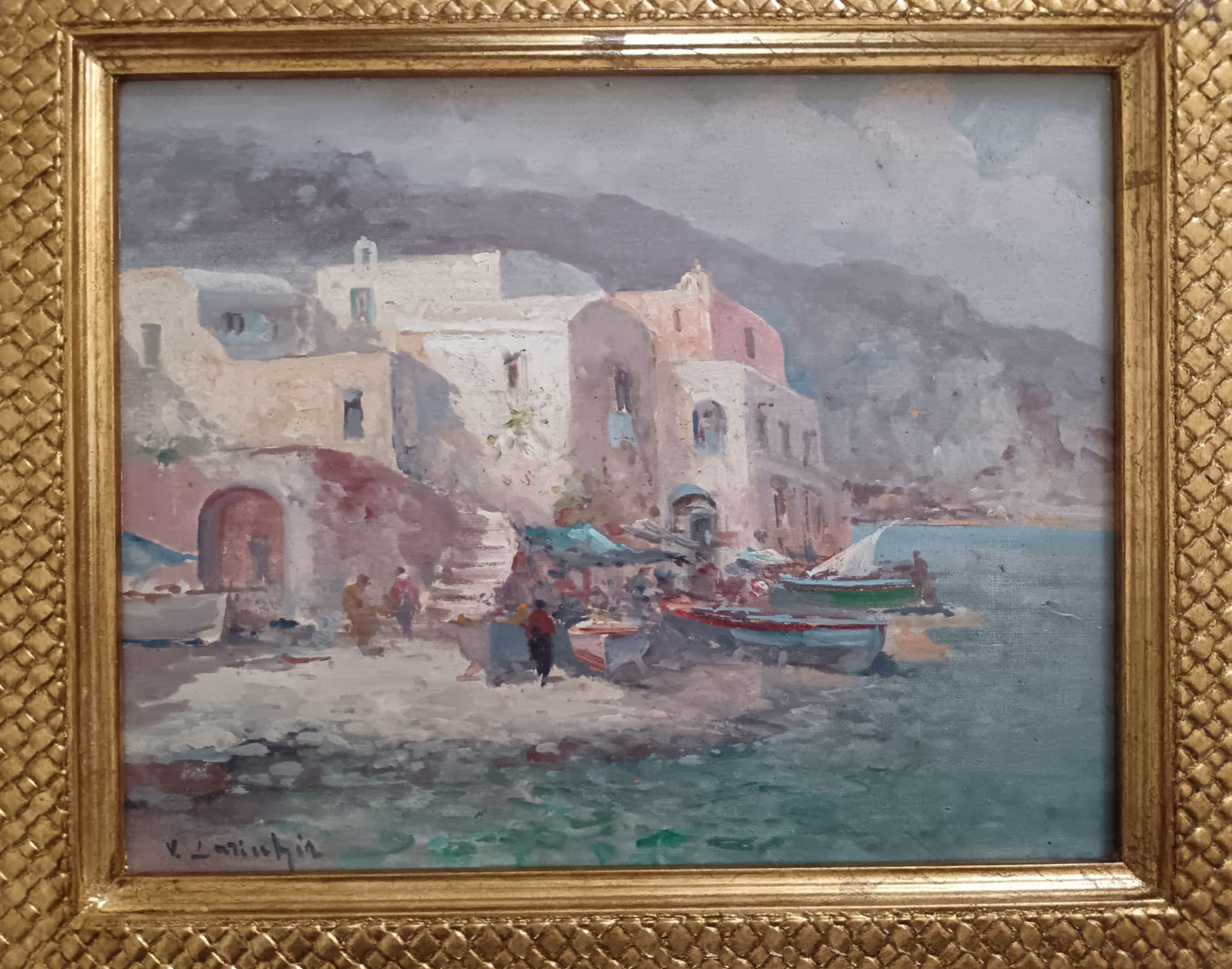 Vincenzo Laricchia (Napoli 1940-2017)- dipinto olio su pannello