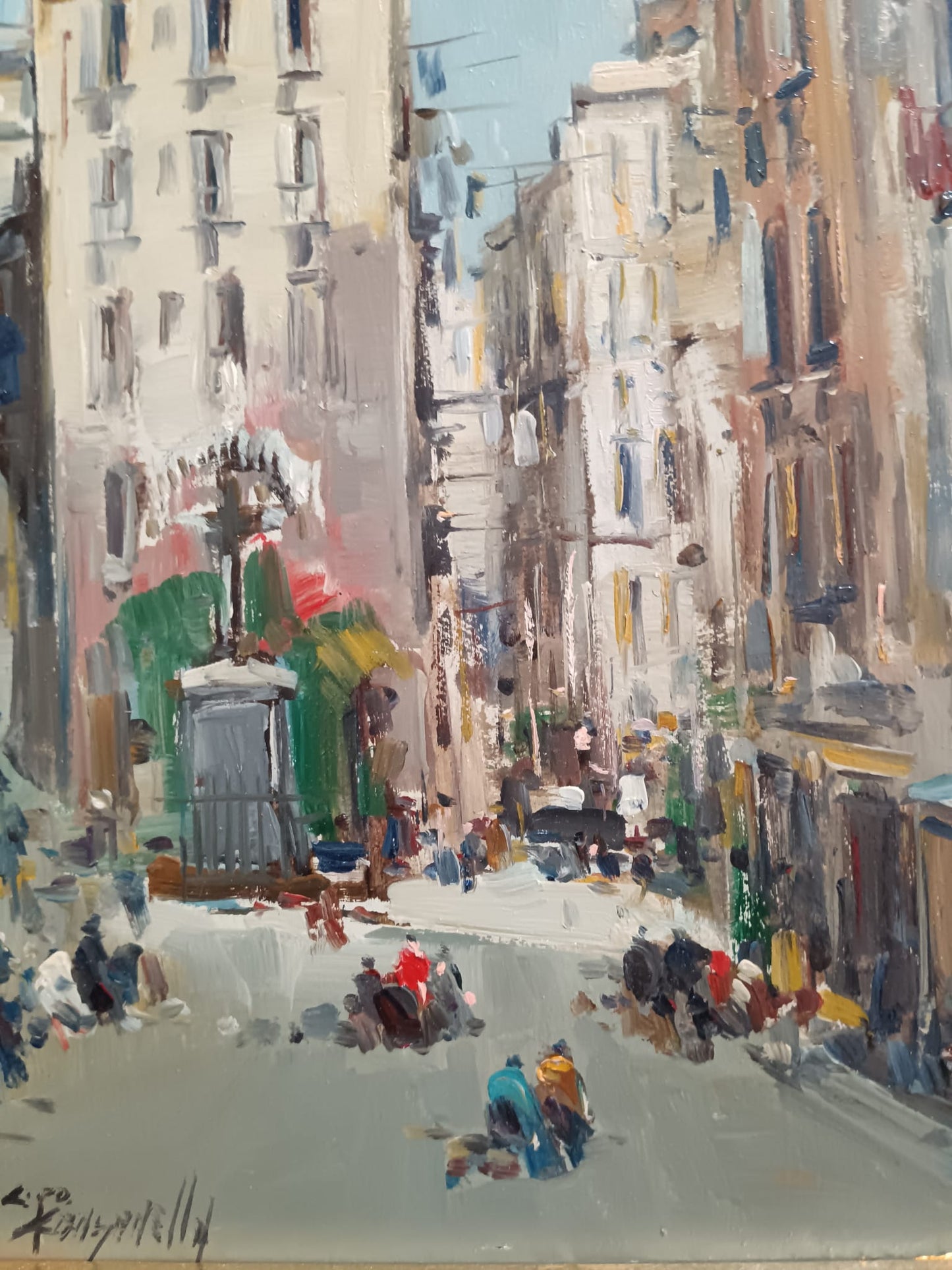 Ciro Canzanella (Napoli 1948)- dipinto olio su legno