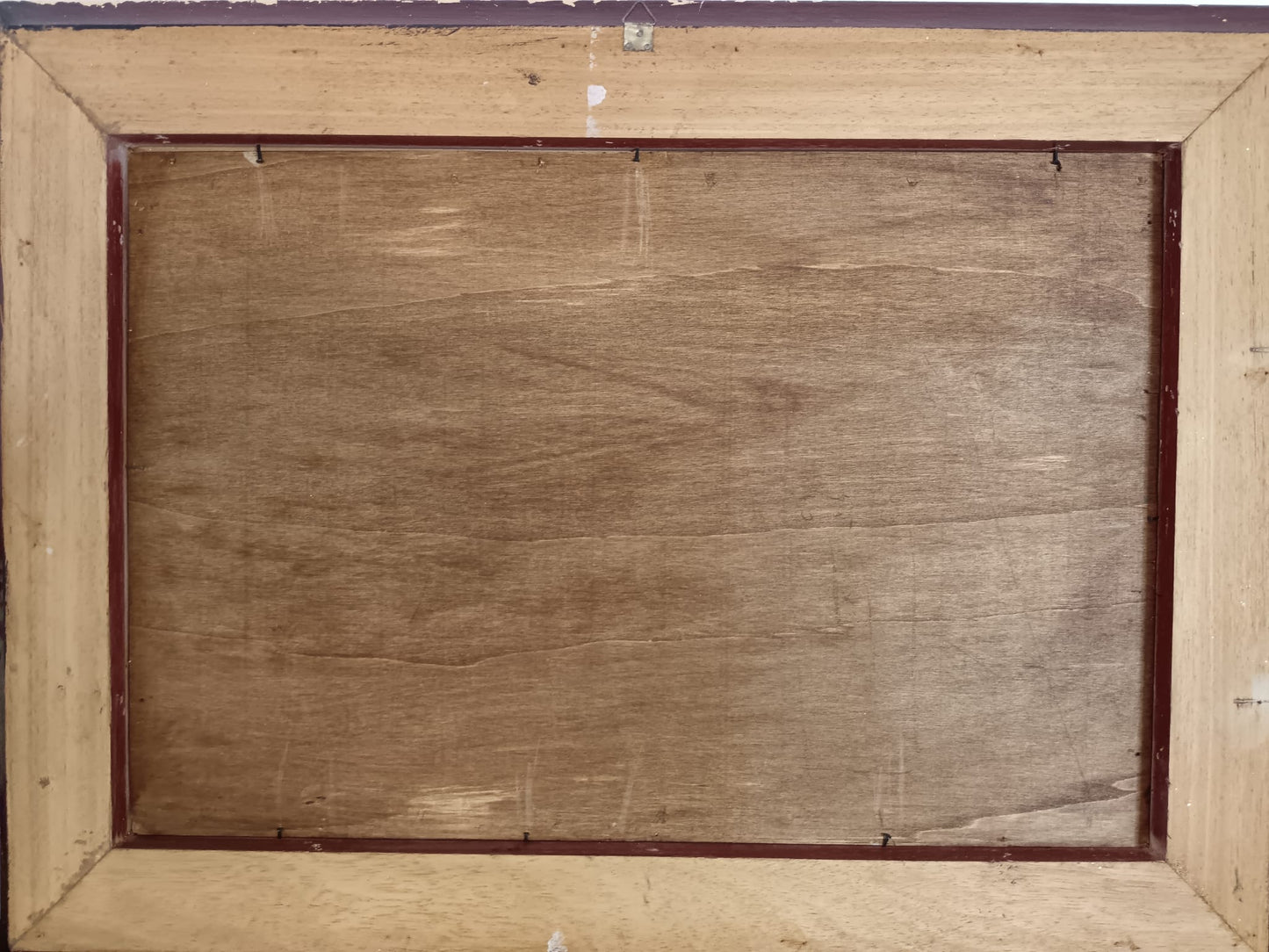 Dipinto campestre (XX secolo)- Scena romantica olio su legno