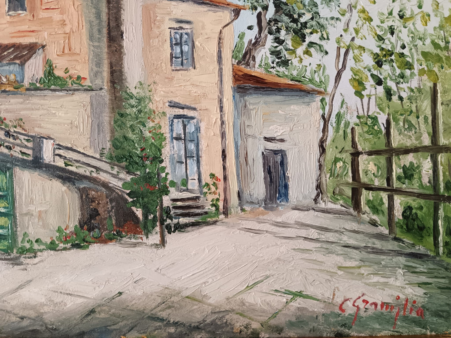Corrado Graniglia (XX Secolo)- dipinto olio su tela