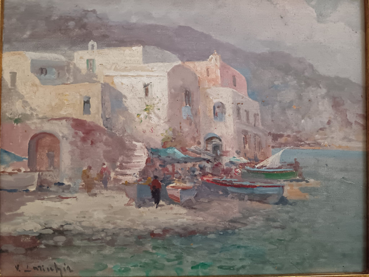 Vincenzo Laricchia (Napoli 1940-2017)- dipinto olio su pannello