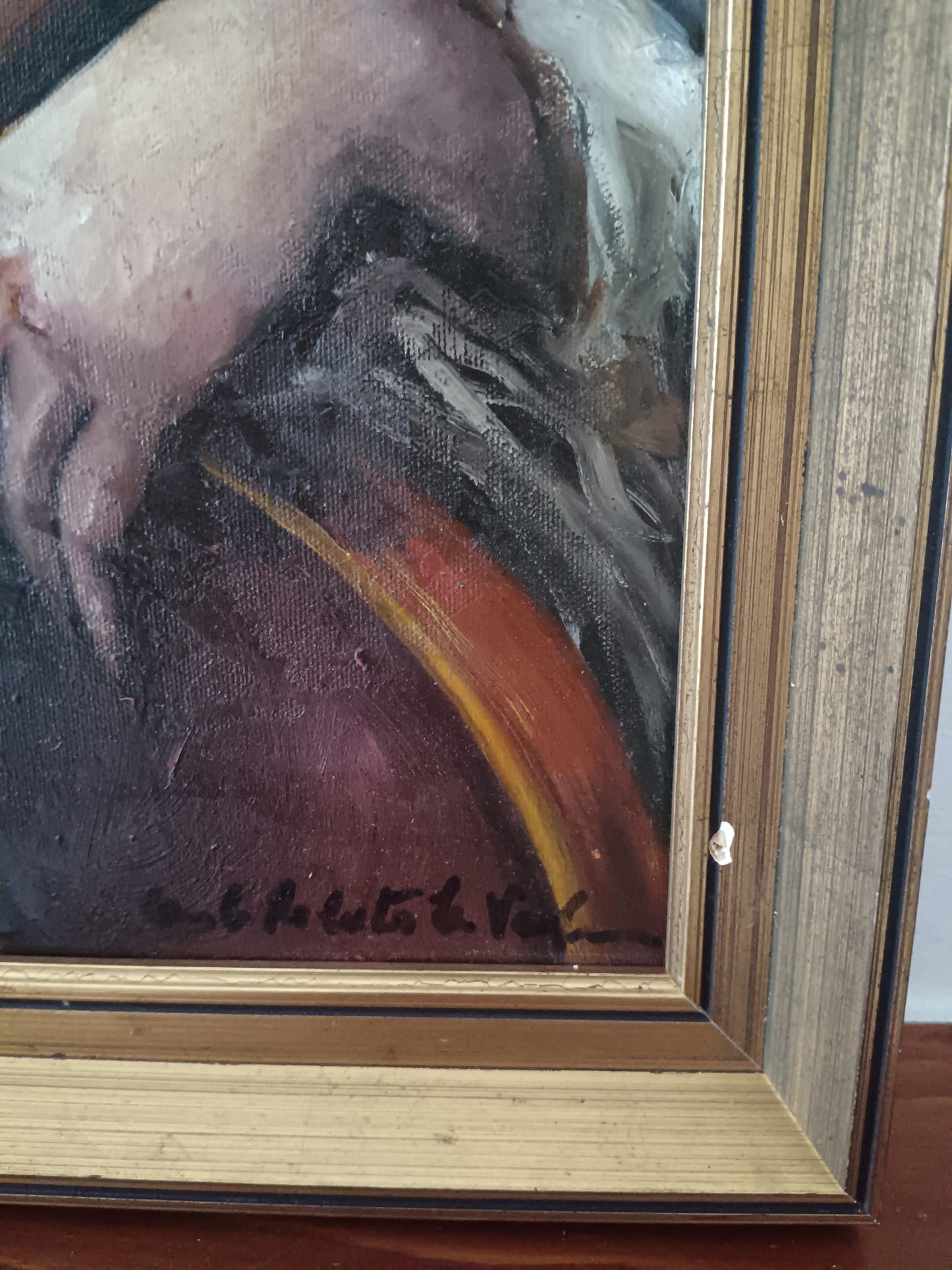 Carlo Roberto La Volpe ( XX secolo)- dipinto olio su tela
