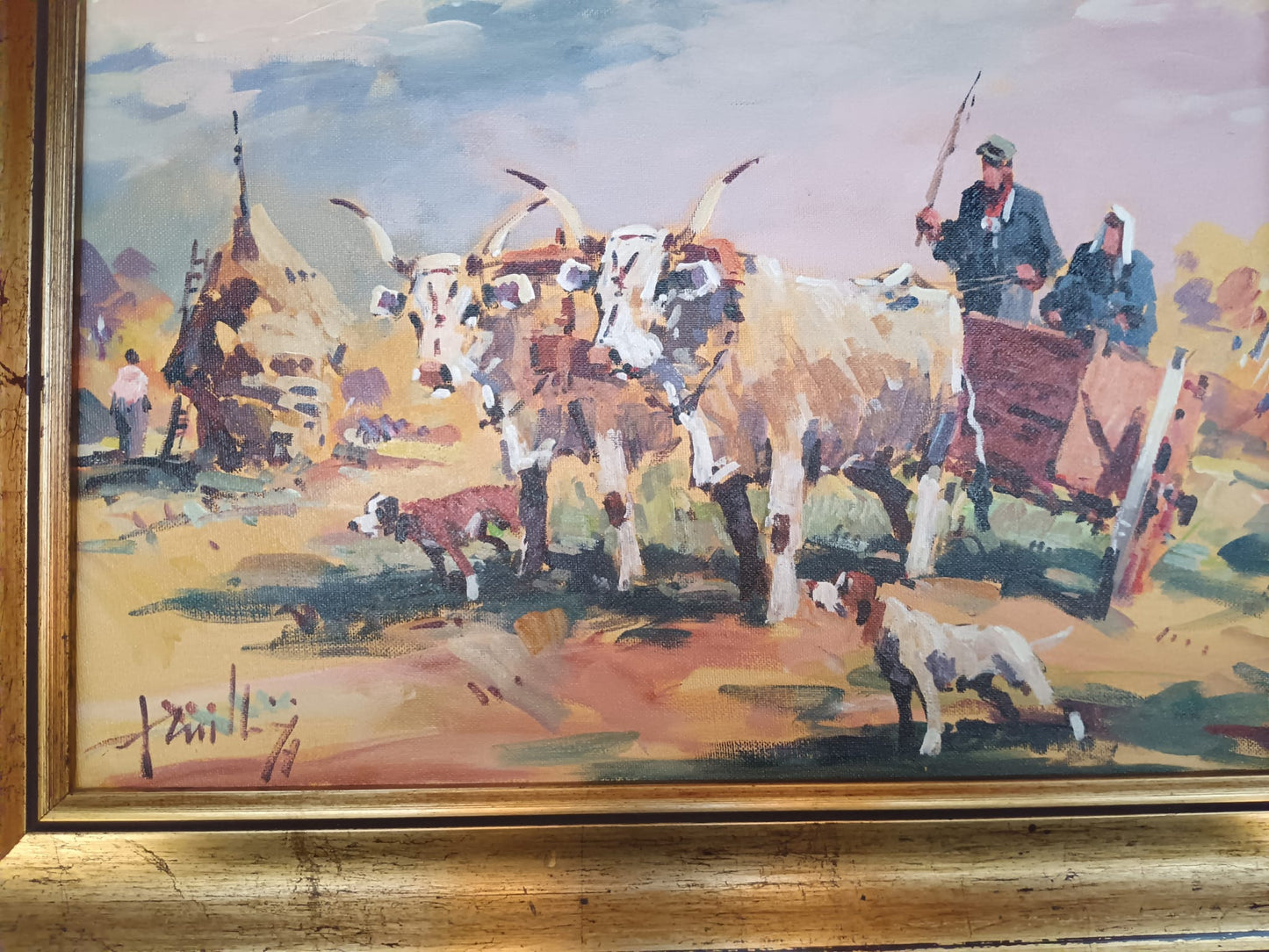 Mario Rombolini ( Livorno 1935-2014) dipinto olio su pannello