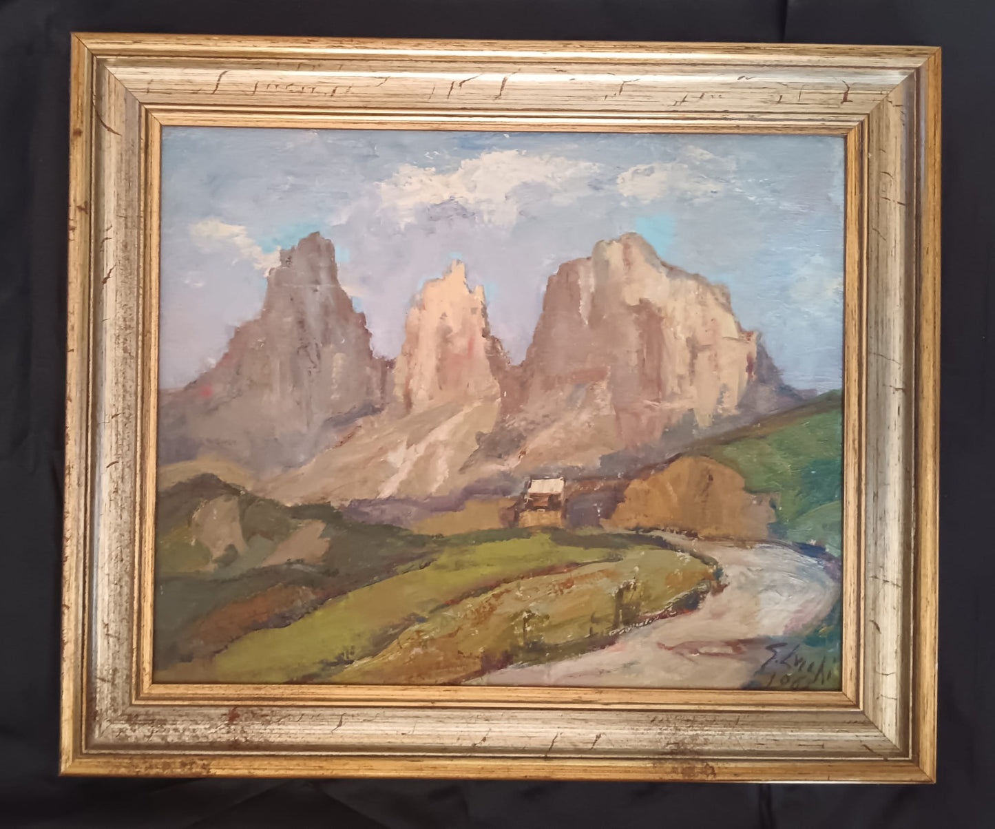 Gino Lucchi (Ravenna, 1925 – 1995) dipinto olio su cartoncino telato- XX secolo
