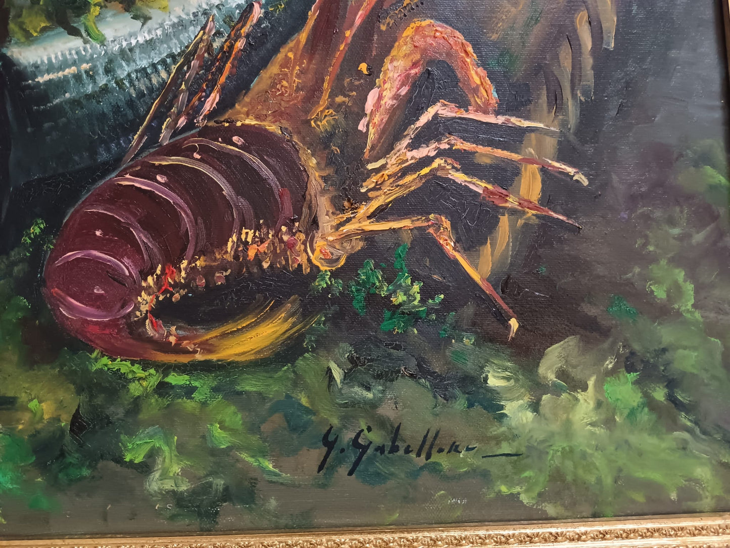 Giuseppe Gabellone (Napoli XX Secolo)- Natura Morta, dipinto olio su tela