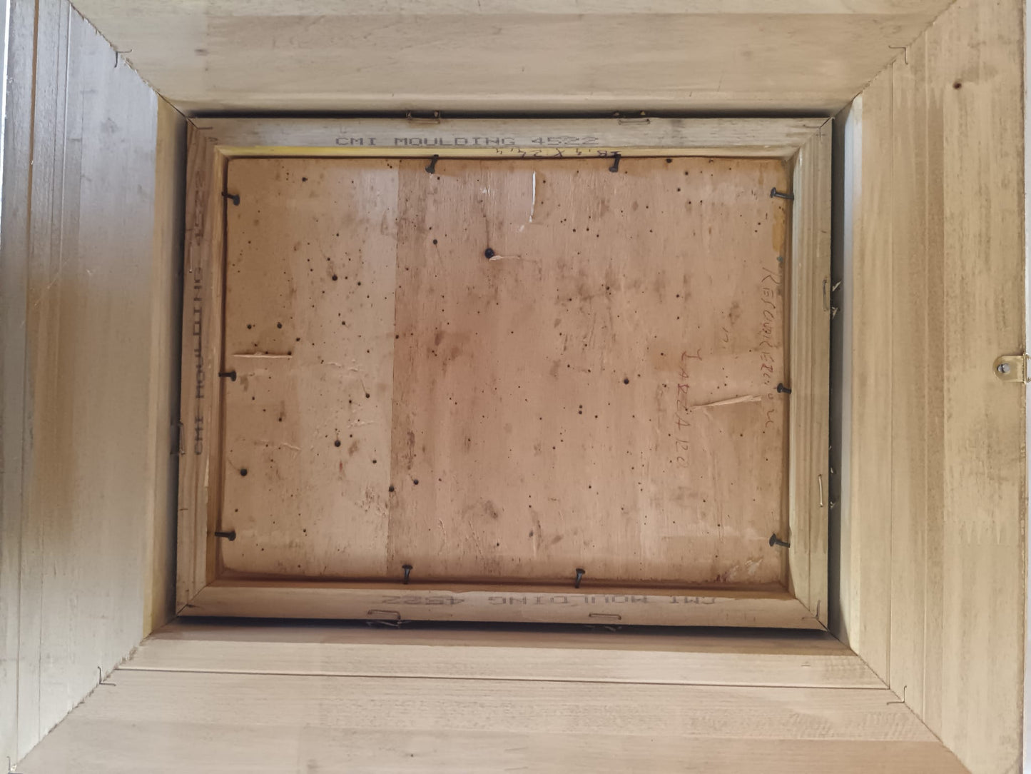 Bruno Grassi (Rodi 1944)- La resurrezione di Lazzaro- dipinto olio su legno