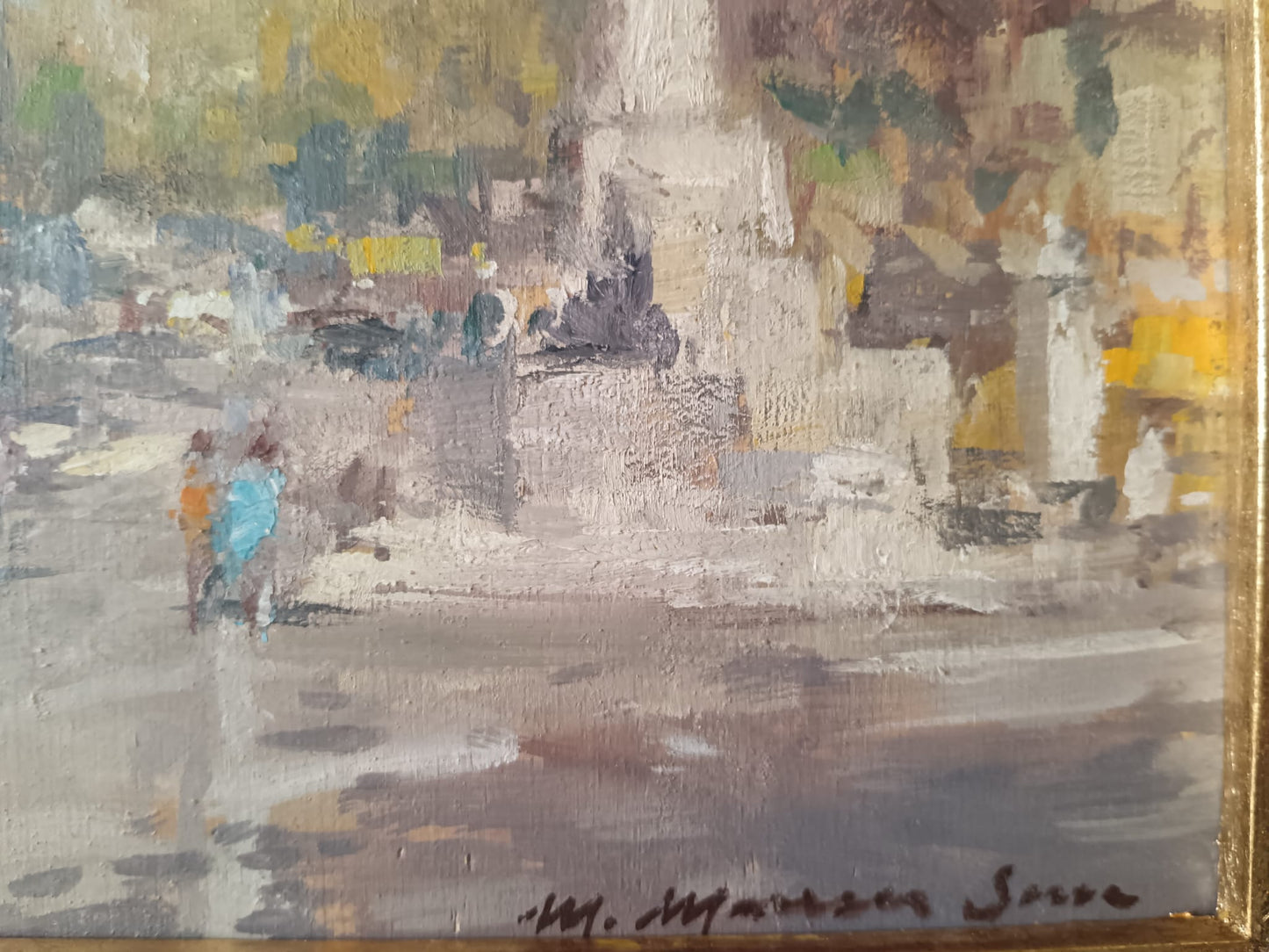 Mario Maresca Serra (Napoli 1911-1991)- dipinto olio su legno