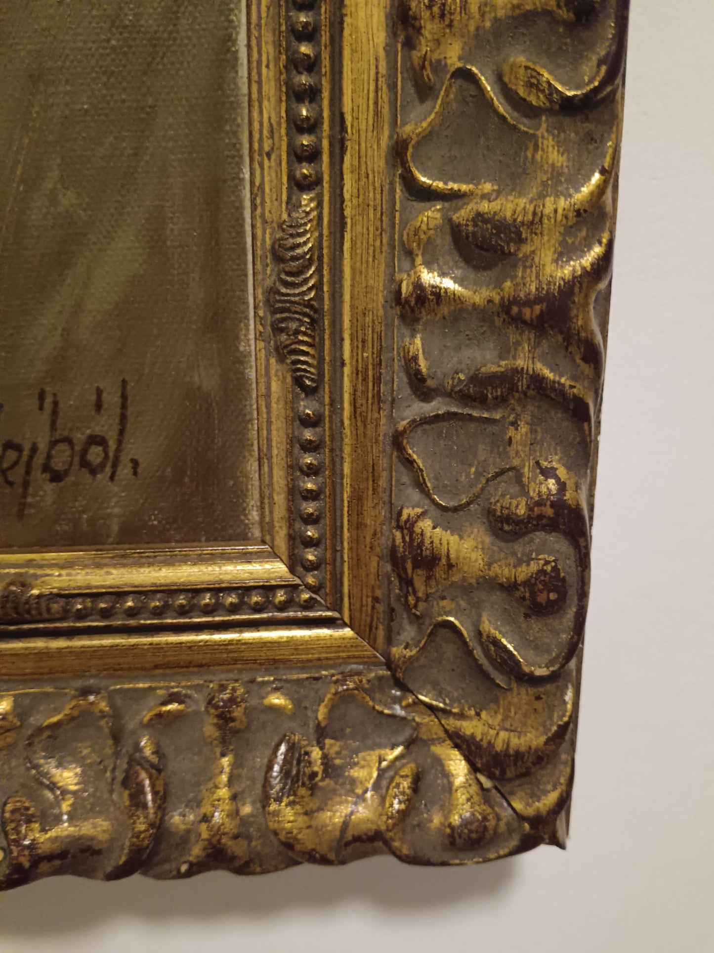 Ritratto (Scuola Tedesca XX Secolo)- dipinto olio su tela