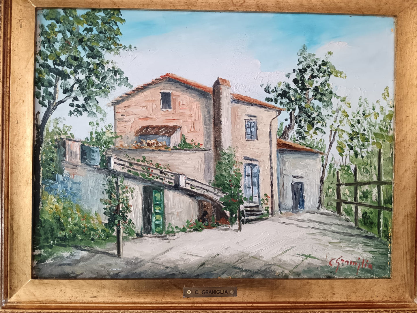 Corrado Graniglia (XX Secolo)- dipinto olio su tela