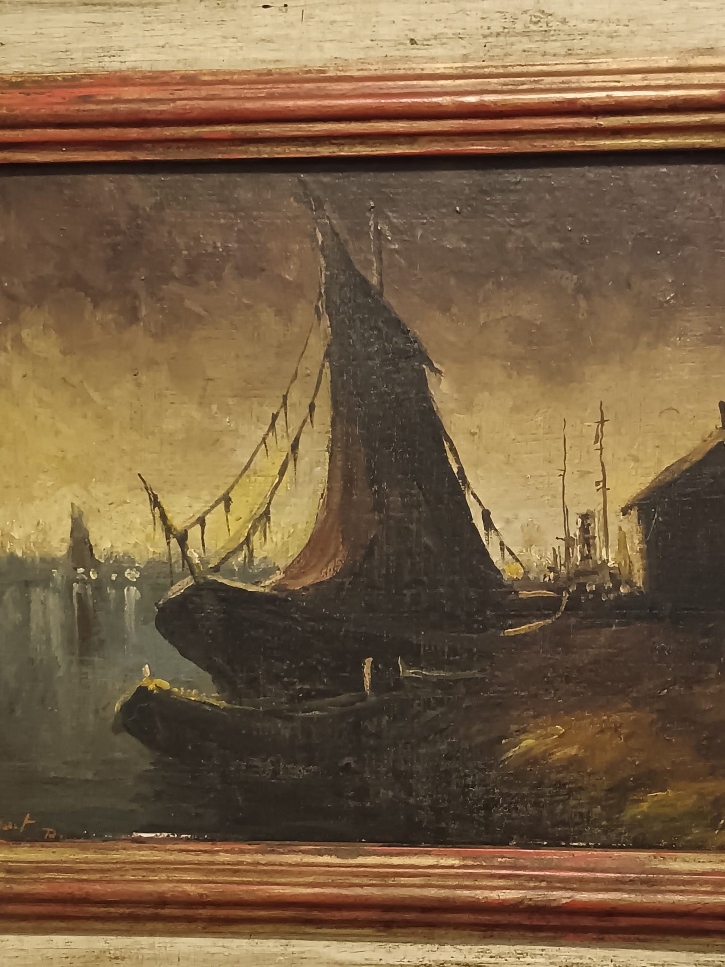 Pierre Dumont (XIX secolo)- Dipinto olio su pannello ( cartoncino)