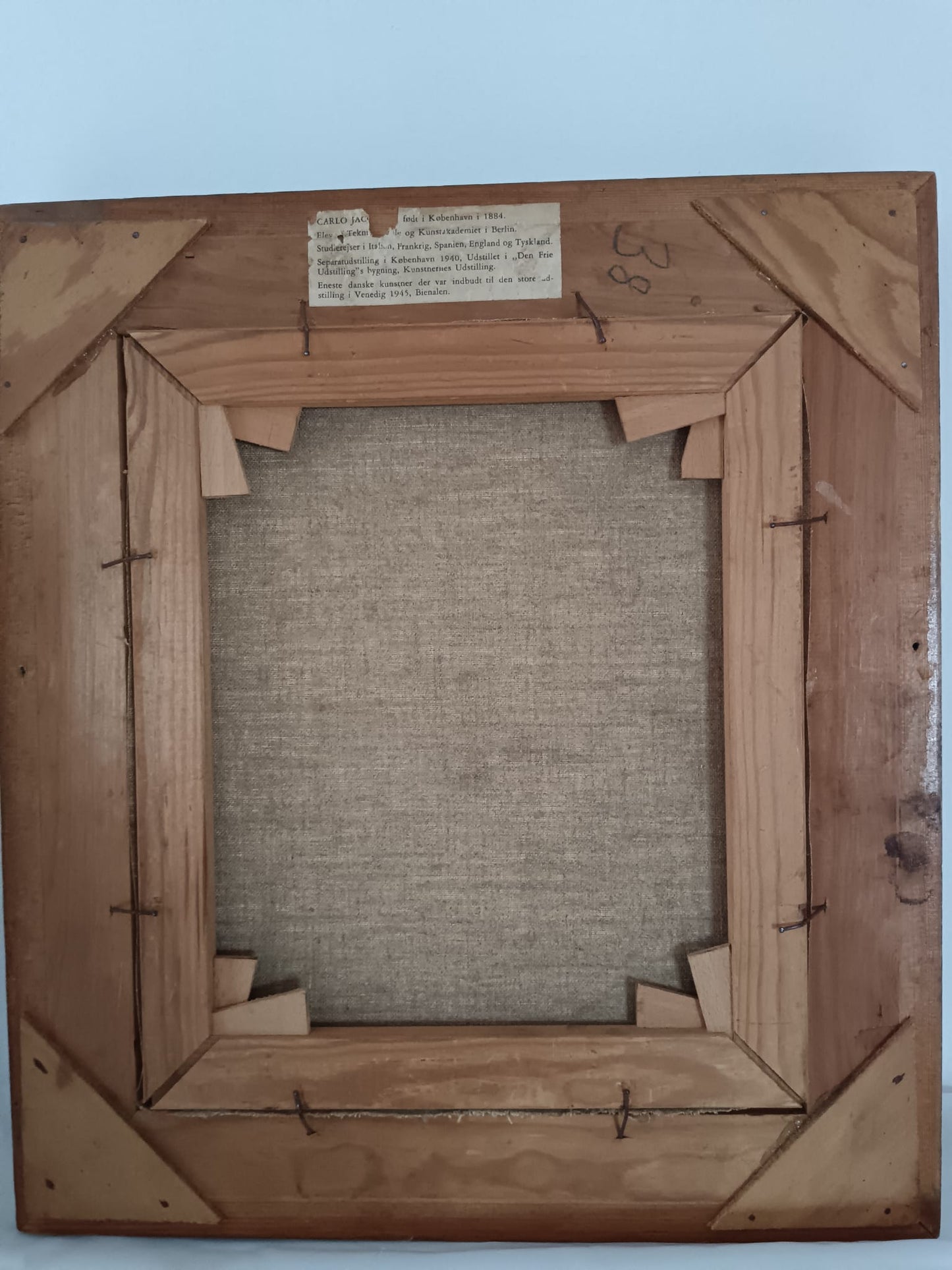 Carlo Jacobsen (1884-1960)- pittore scenografo
Dipinto olio su tela (prima metà del novecento)