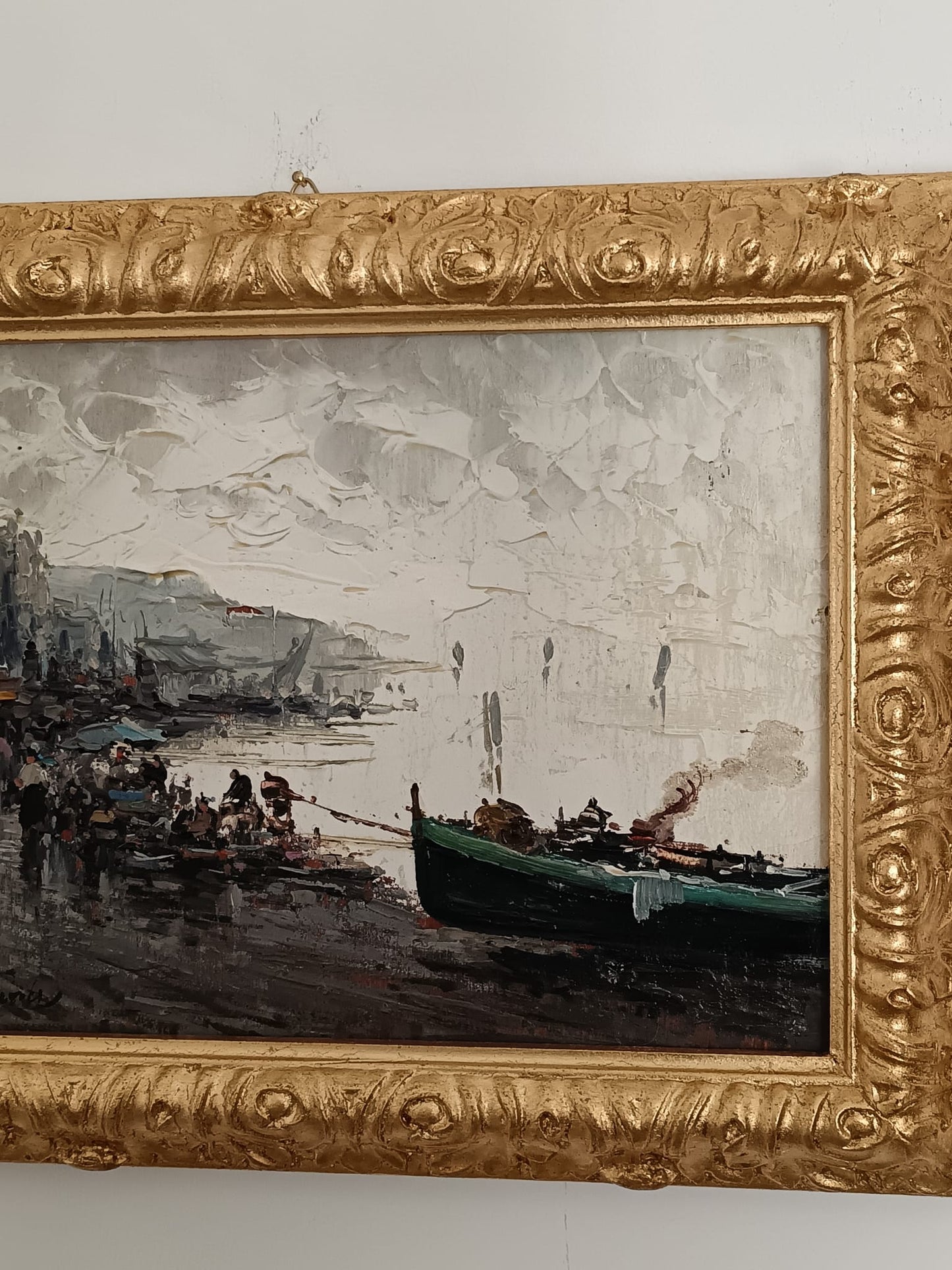 Paesaggio Marino (XX Secolo)- dipinto olio su legno