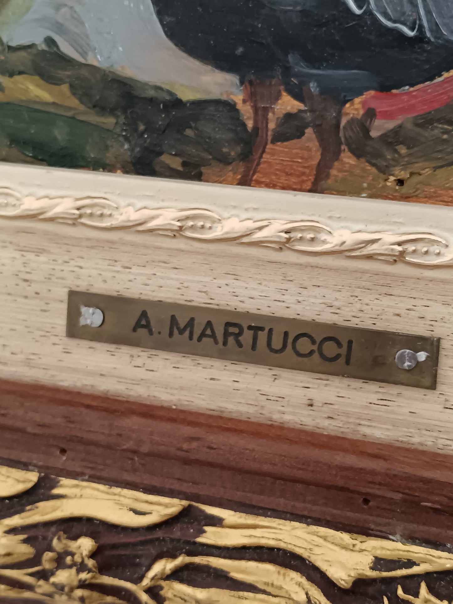 Dipinto attribuibile ad Antonio Martucci (1934)- olio su legno