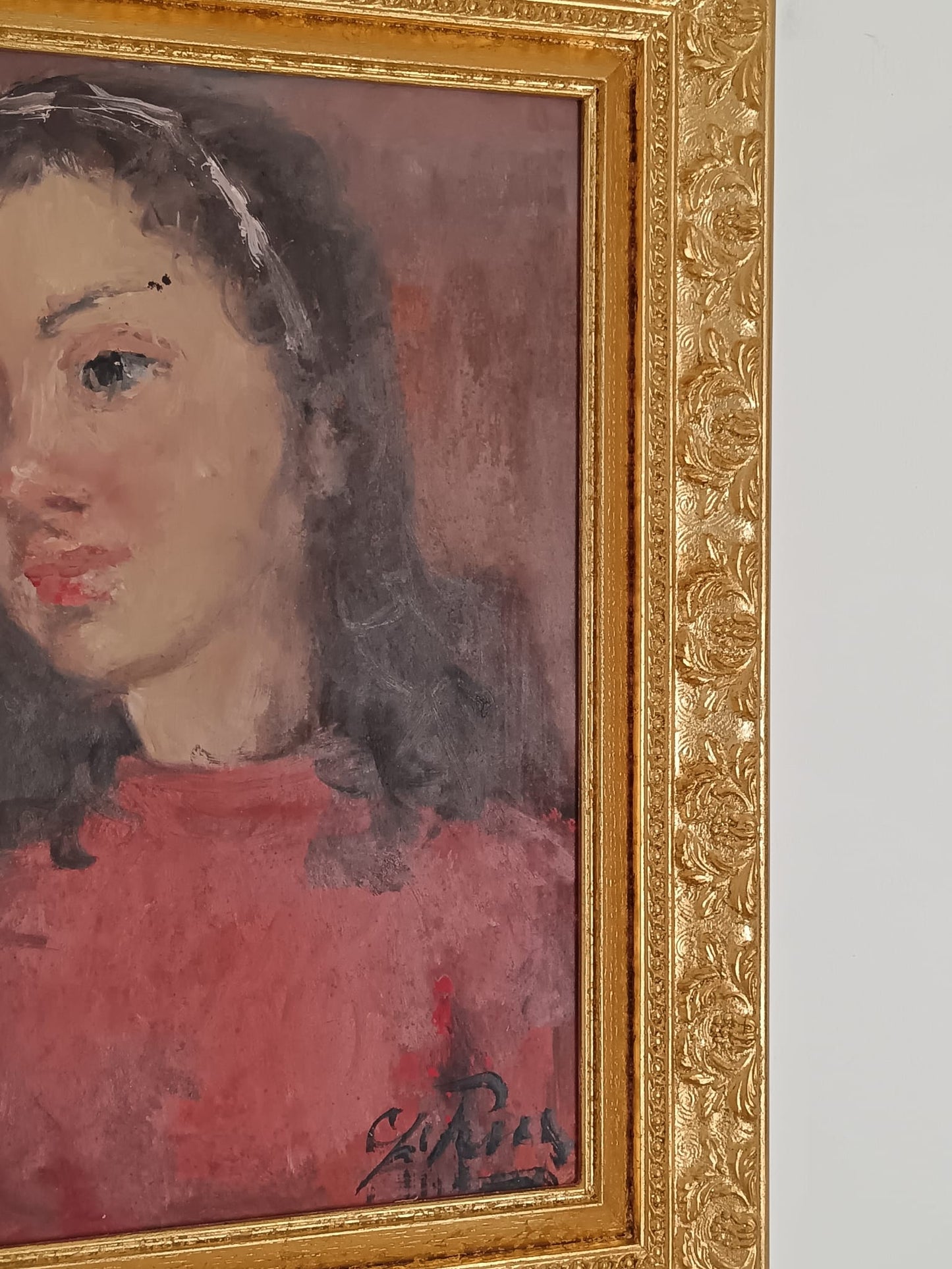 Giovanni Pane (1928-2010)- dipinto olio su cartoncino XX Secolo