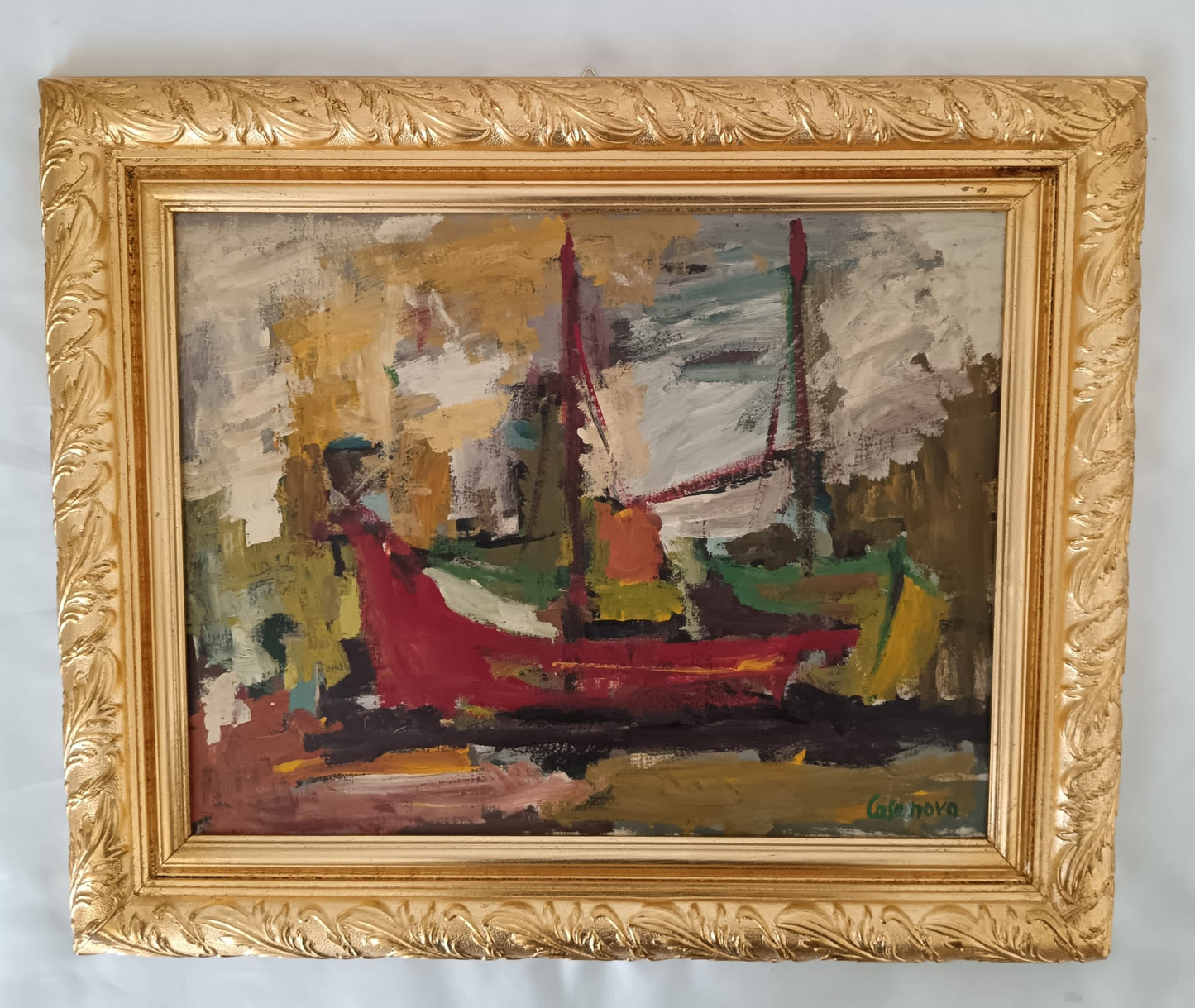 Giuseppe Casanova (1937 Vasto)- dipinto olio su tela