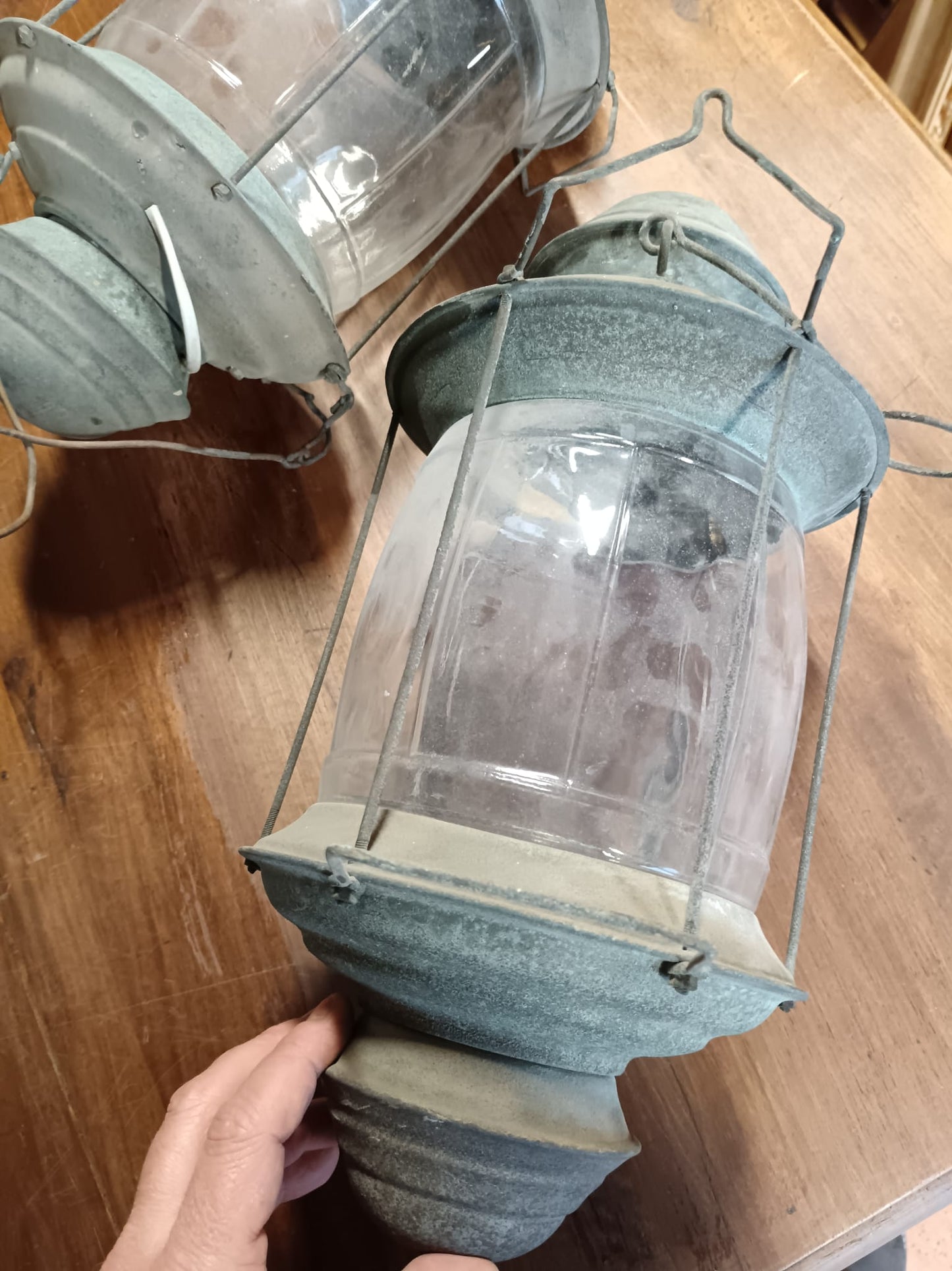 2 Lampade Navali in rame inizio '900