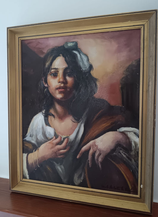 Carlo Roberto La Volpe ( XX secolo)- dipinto olio su tela