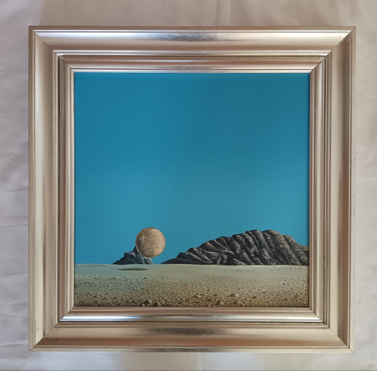 Paesaggio Surrealista (XX Secolo)- dipinto acrilico su tela