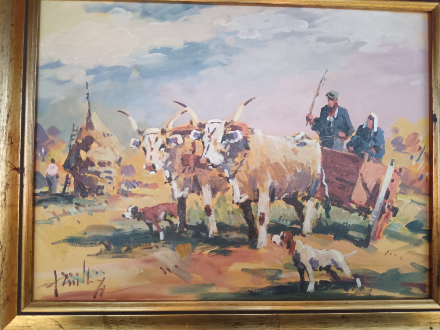 Mario Rombolini ( Livorno 1935-2014) dipinto olio su pannello