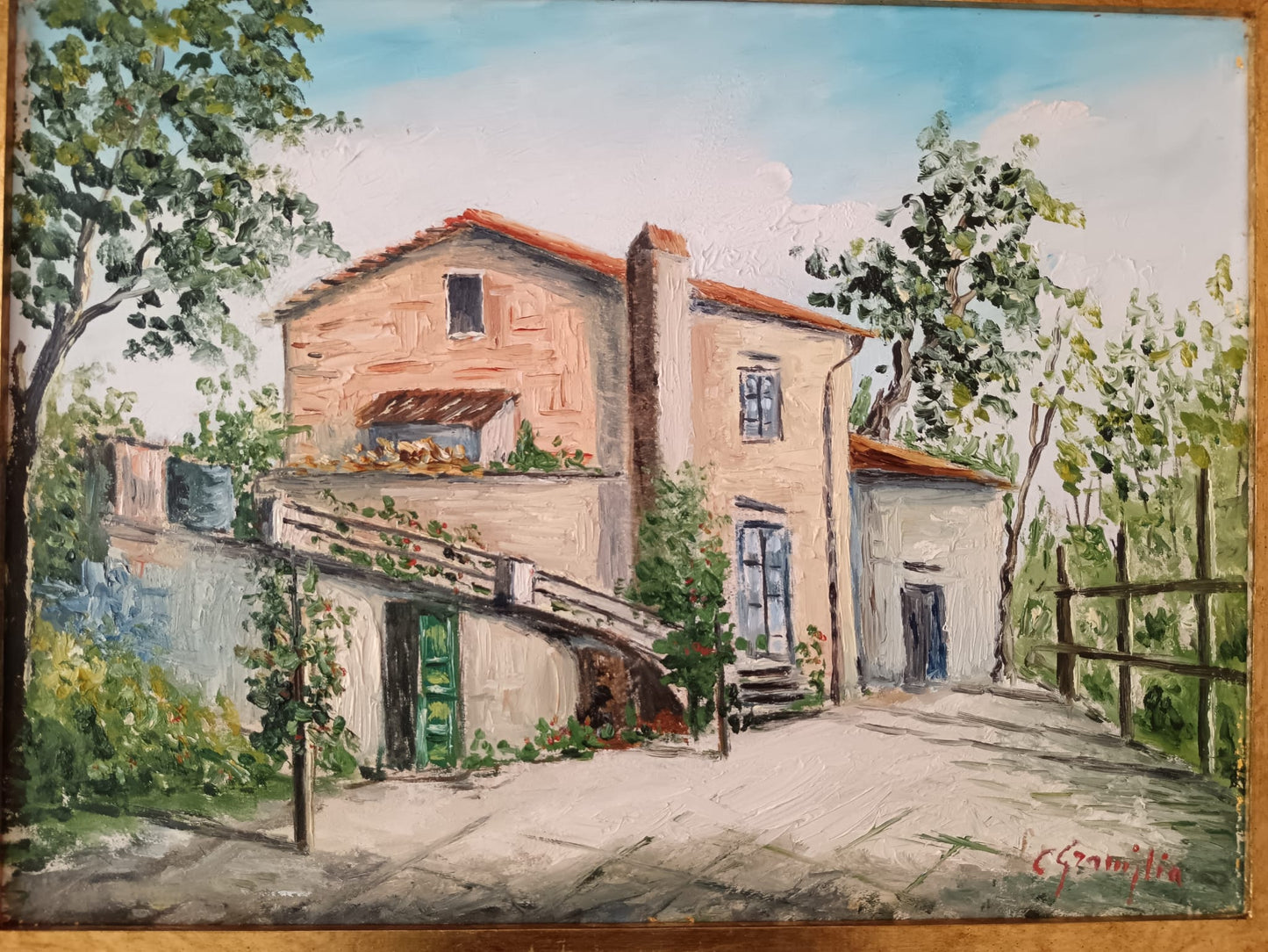 Corrado Graniglia (XX Secolo)- dipinto olio su tela