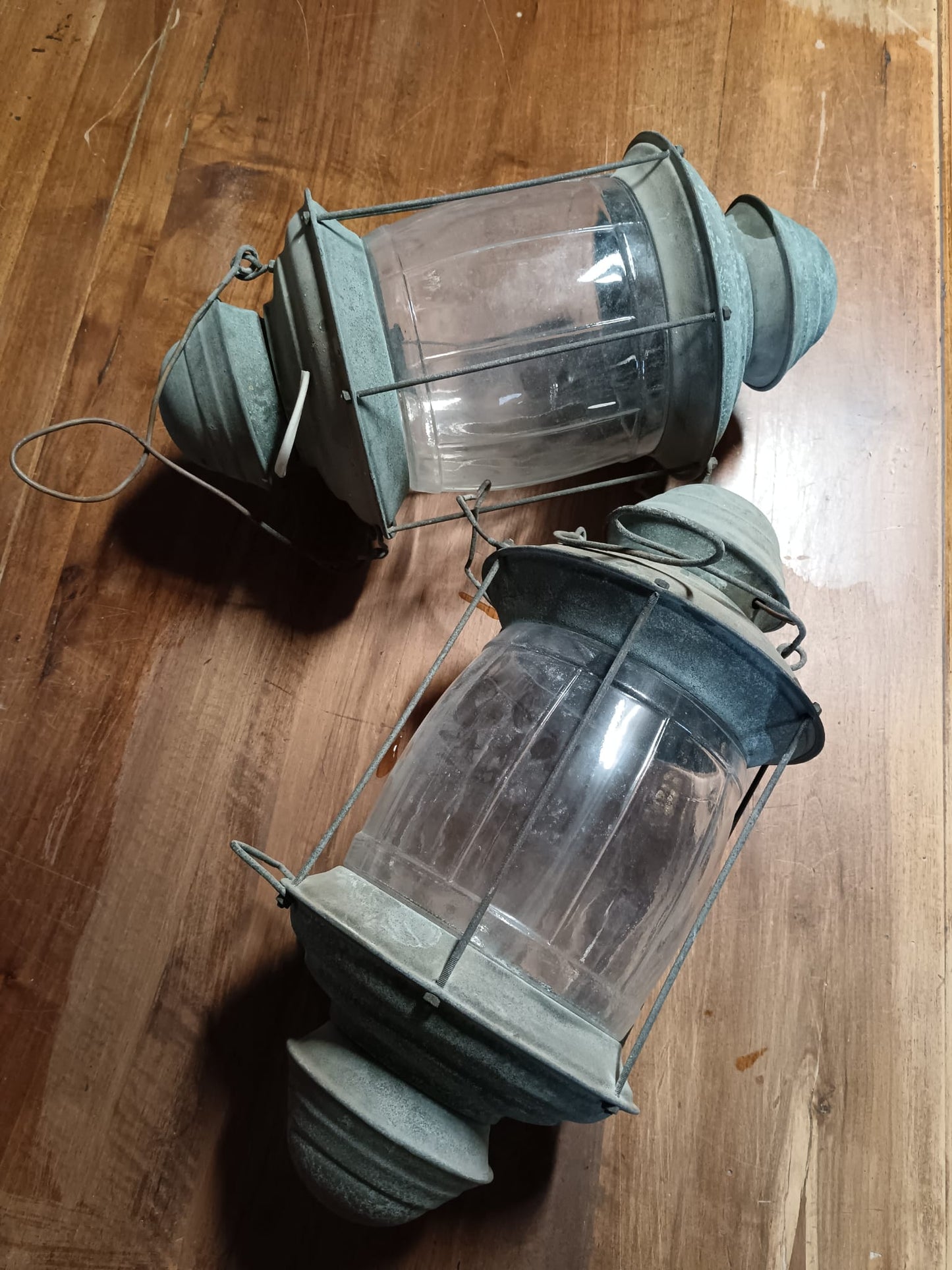 2 Lampade Navali in rame inizio '900