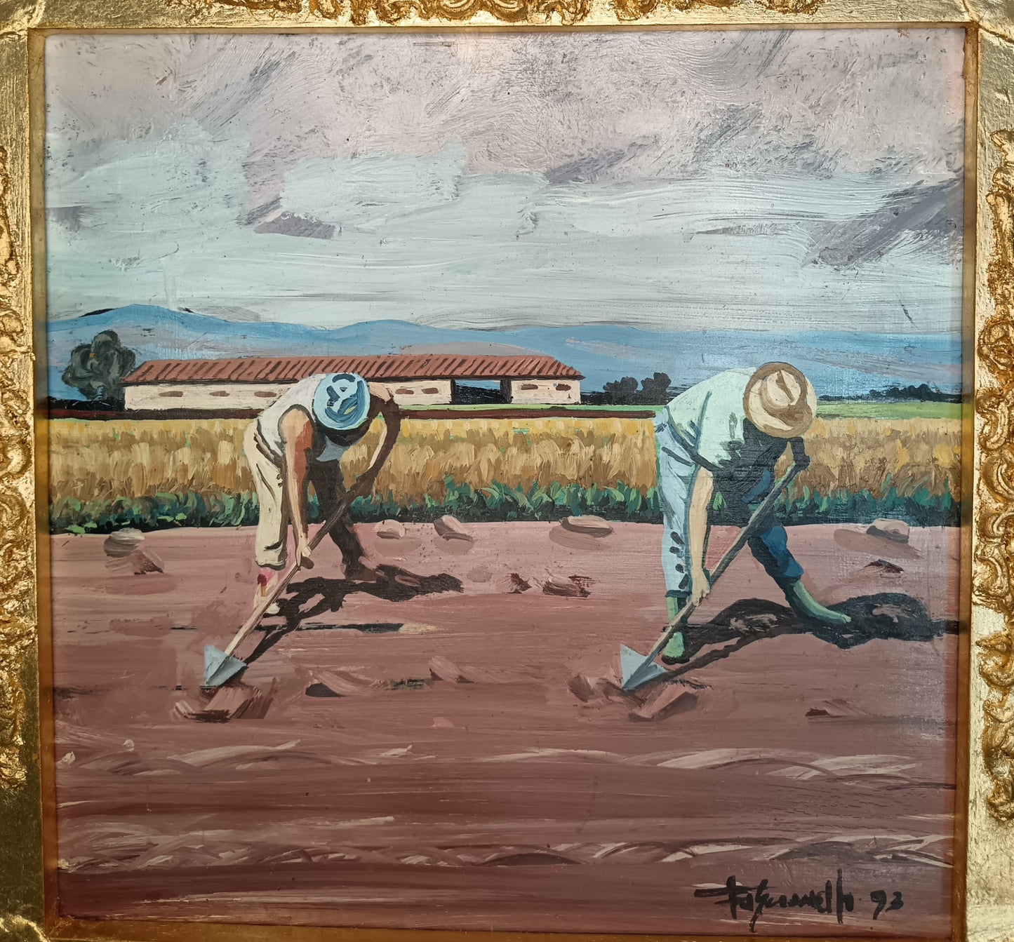 Fascianelli Domenico (XX Secolo)- dipinto olio su legno