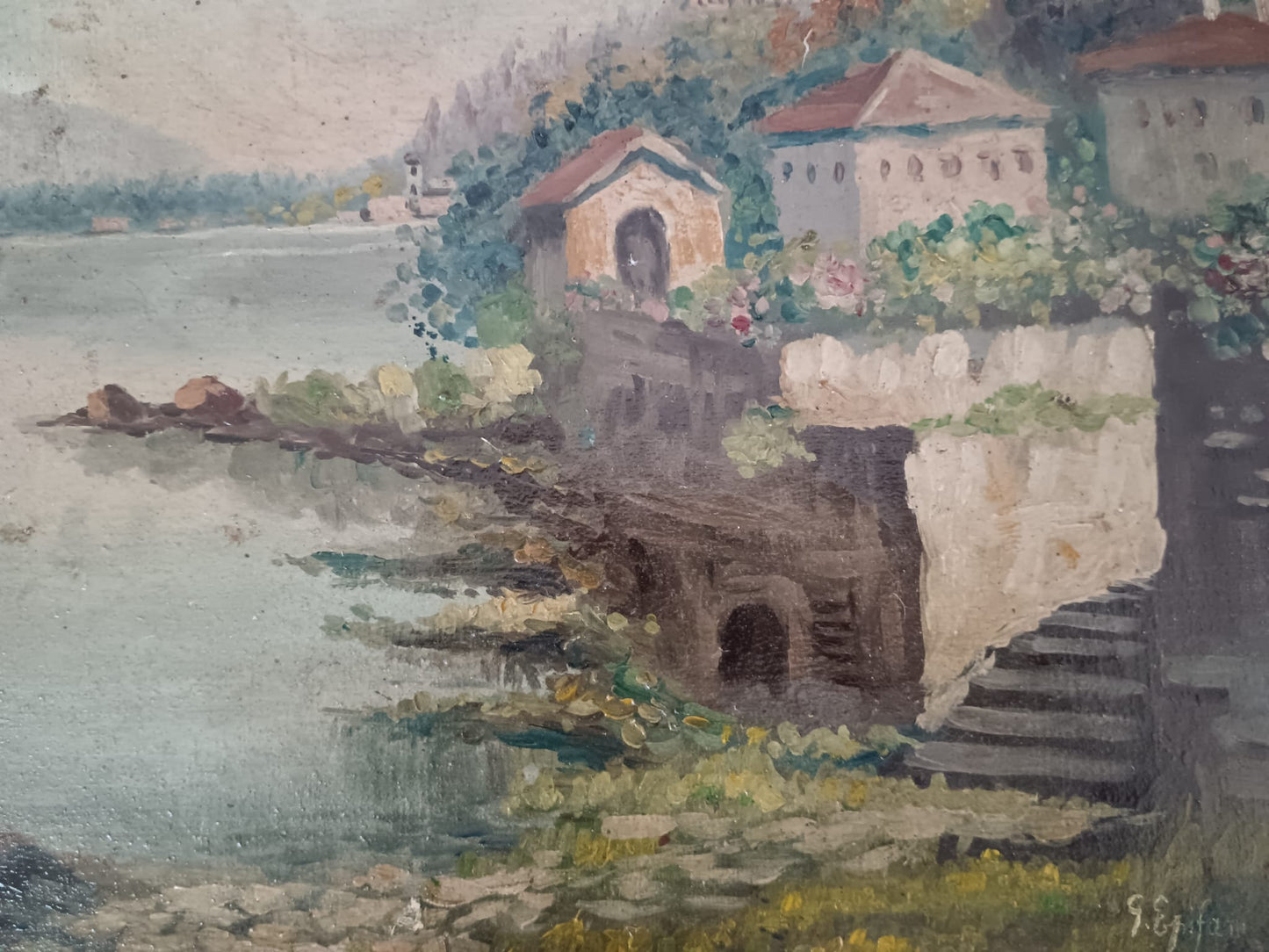G. Epifani- dipinto olio su tela epoca prima metà del novecento