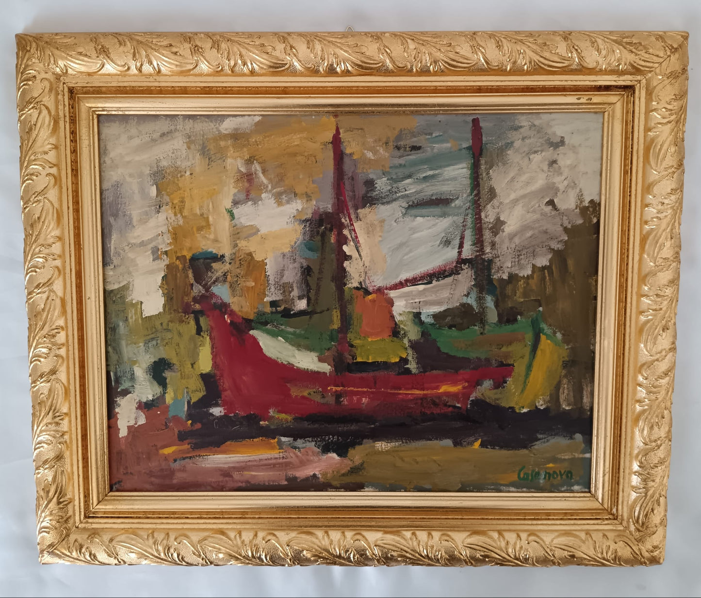 Giuseppe Casanova (1937 Vasto)- dipinto olio su tela
