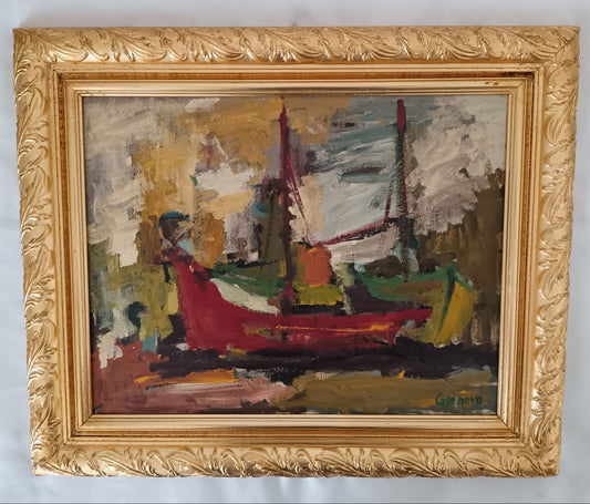 Giuseppe Casanova (1937 Vasto)- dipinto olio su tela