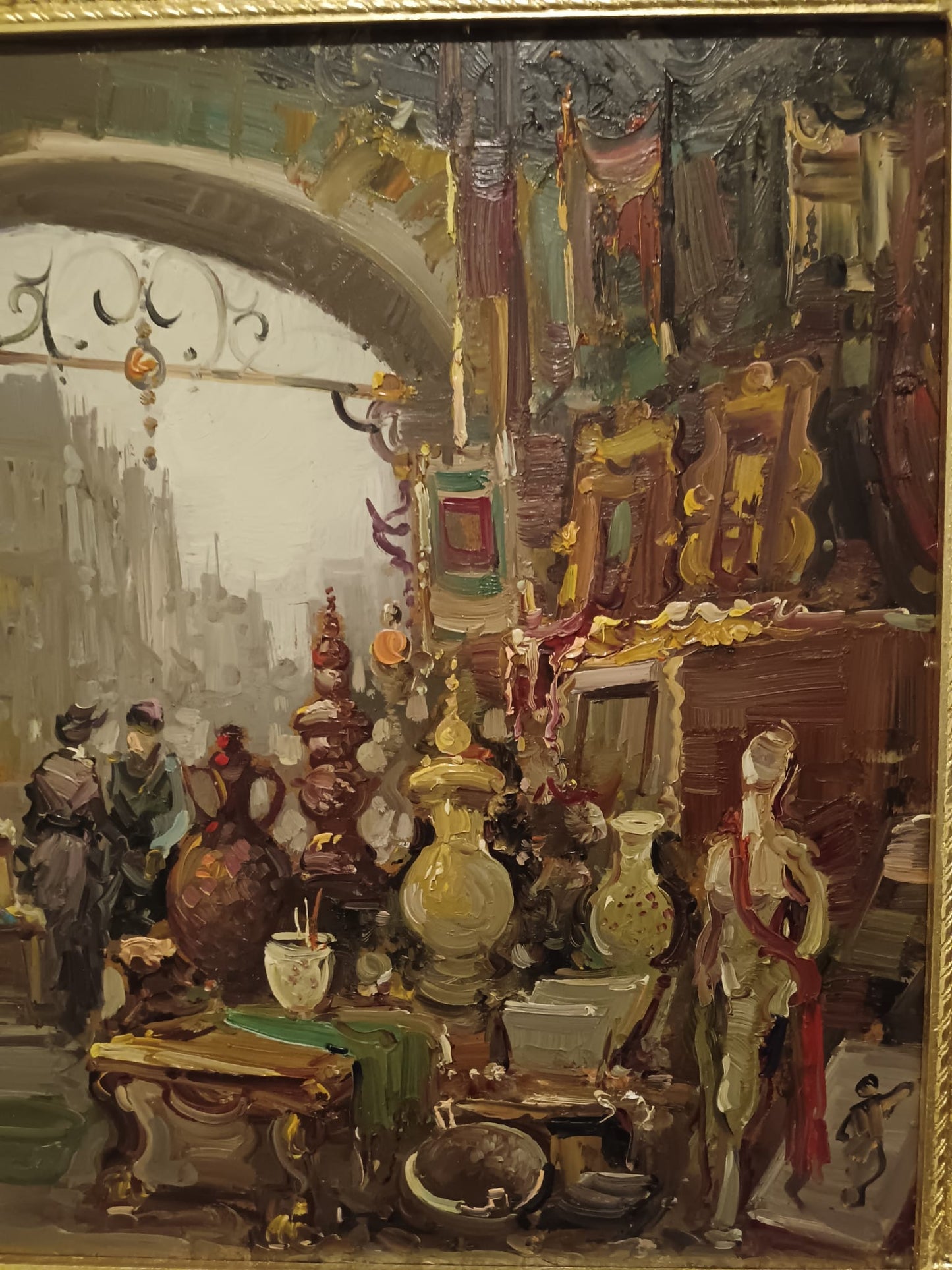 A. Bertini (XX Secolo)- dipinto olio su masonite