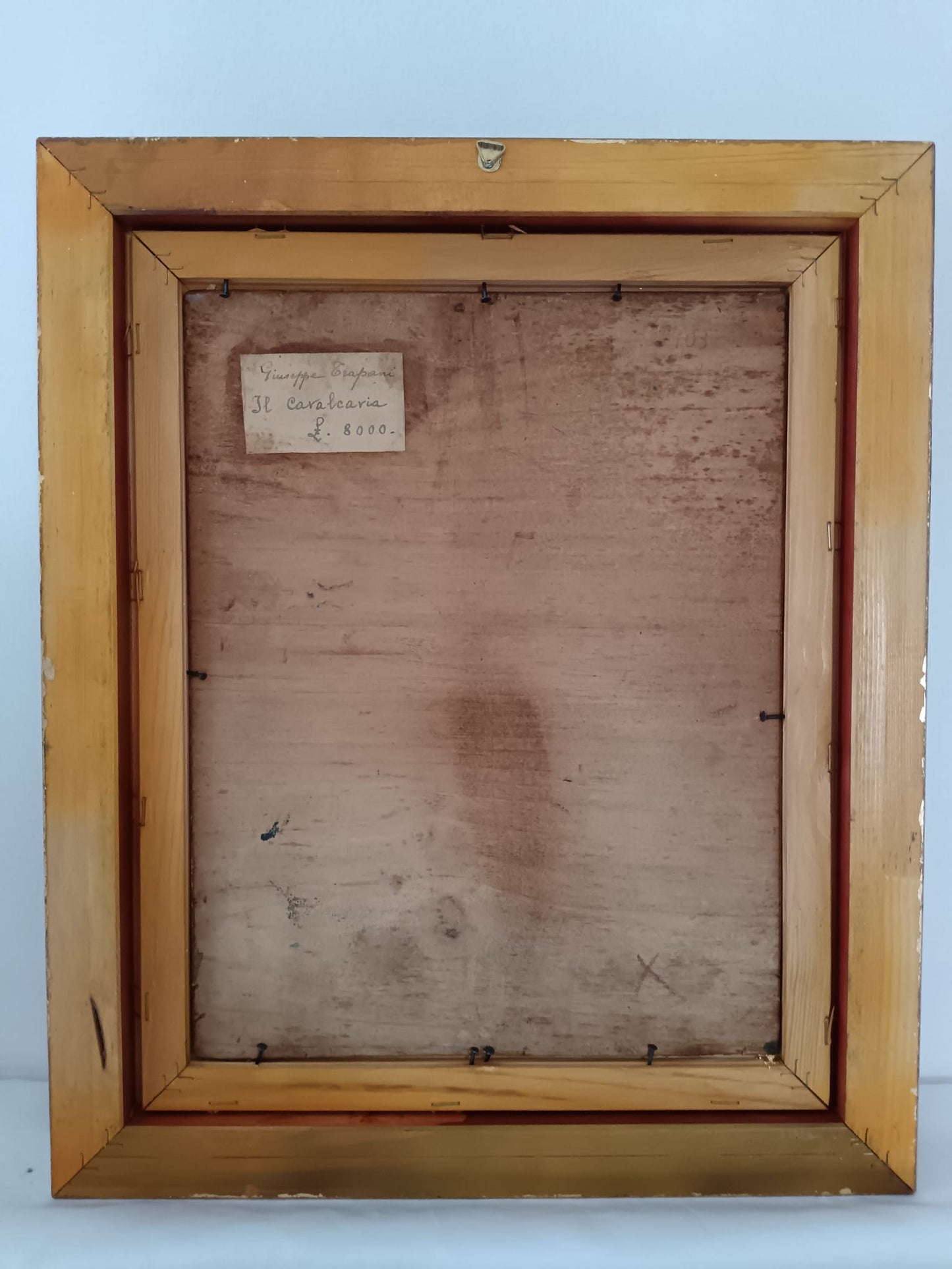 Giuseppe Trapani (scuola Napoletana XX Secolo)- dipinto olio su legno